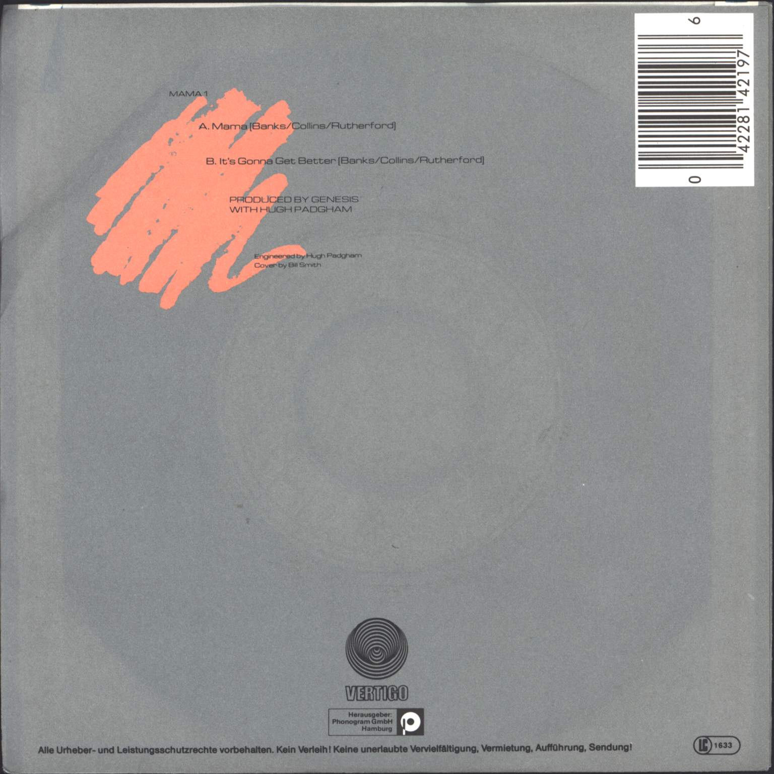 Genesis: Mama, 1×7" Single (Vinyl)