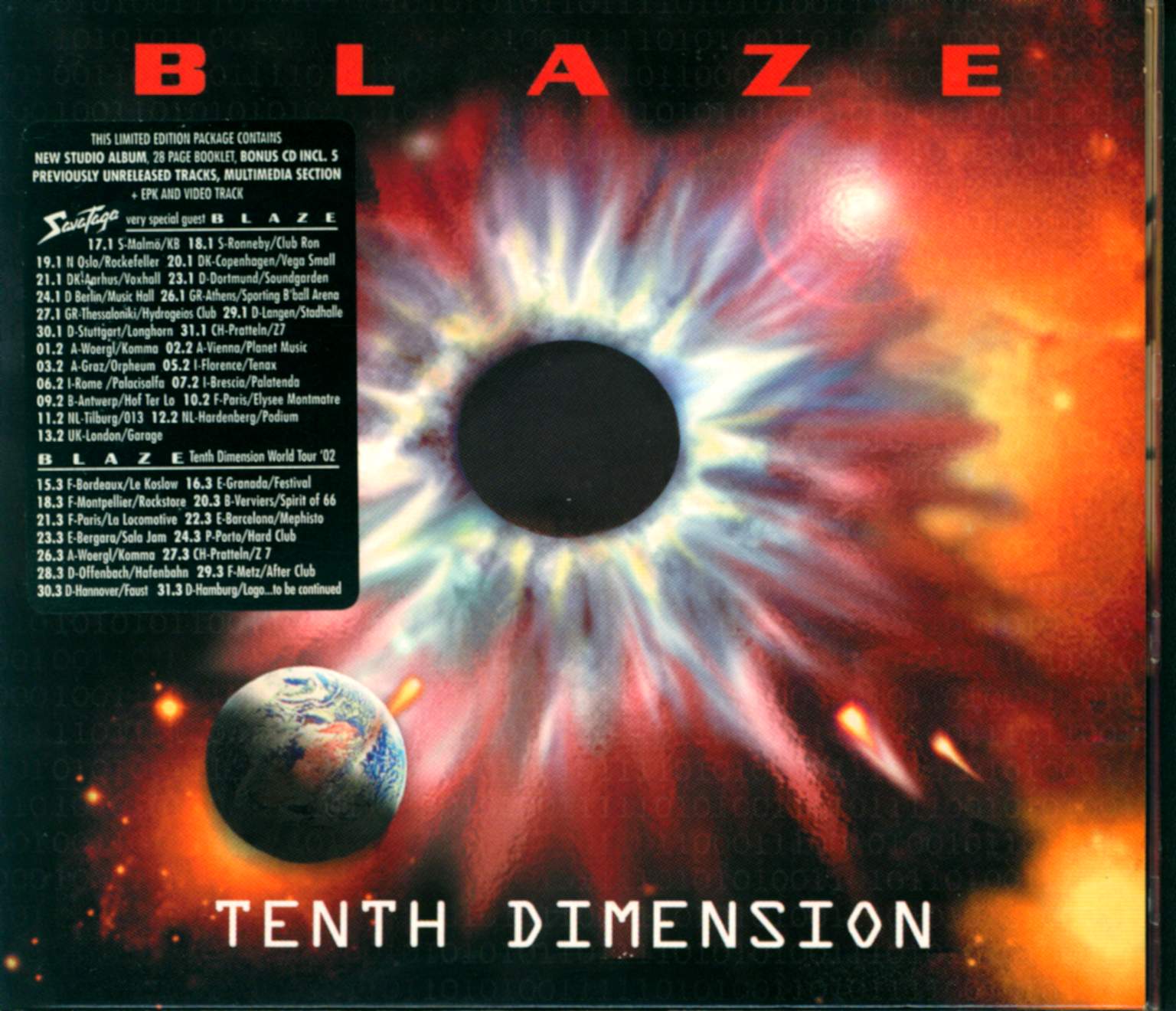 Blaze: Tenth Dimension, 1×CD, 1×CD