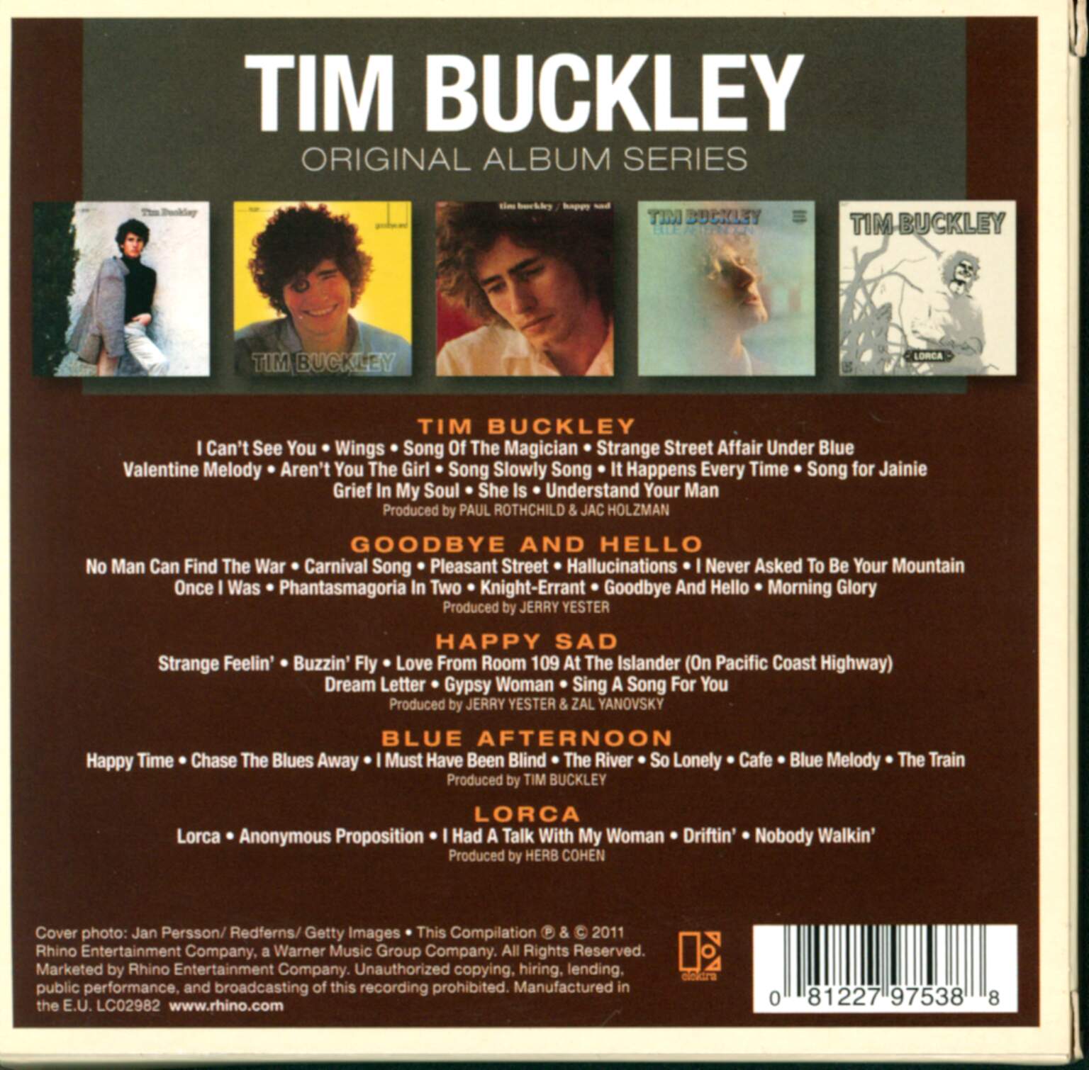 Tim Buckley: Original Album Series, 5×CD