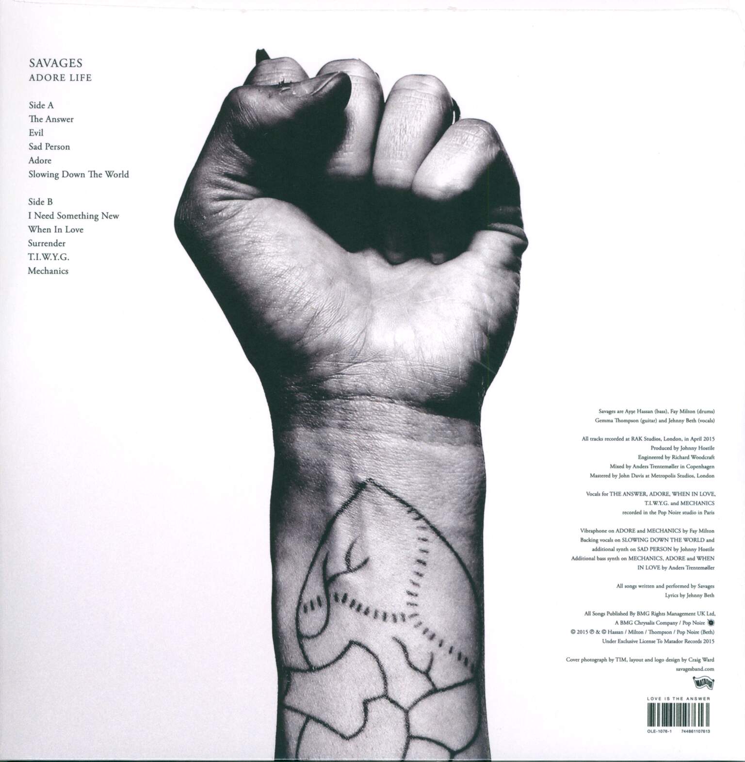 Savages: Adore Life, 1×LP (Vinyl)