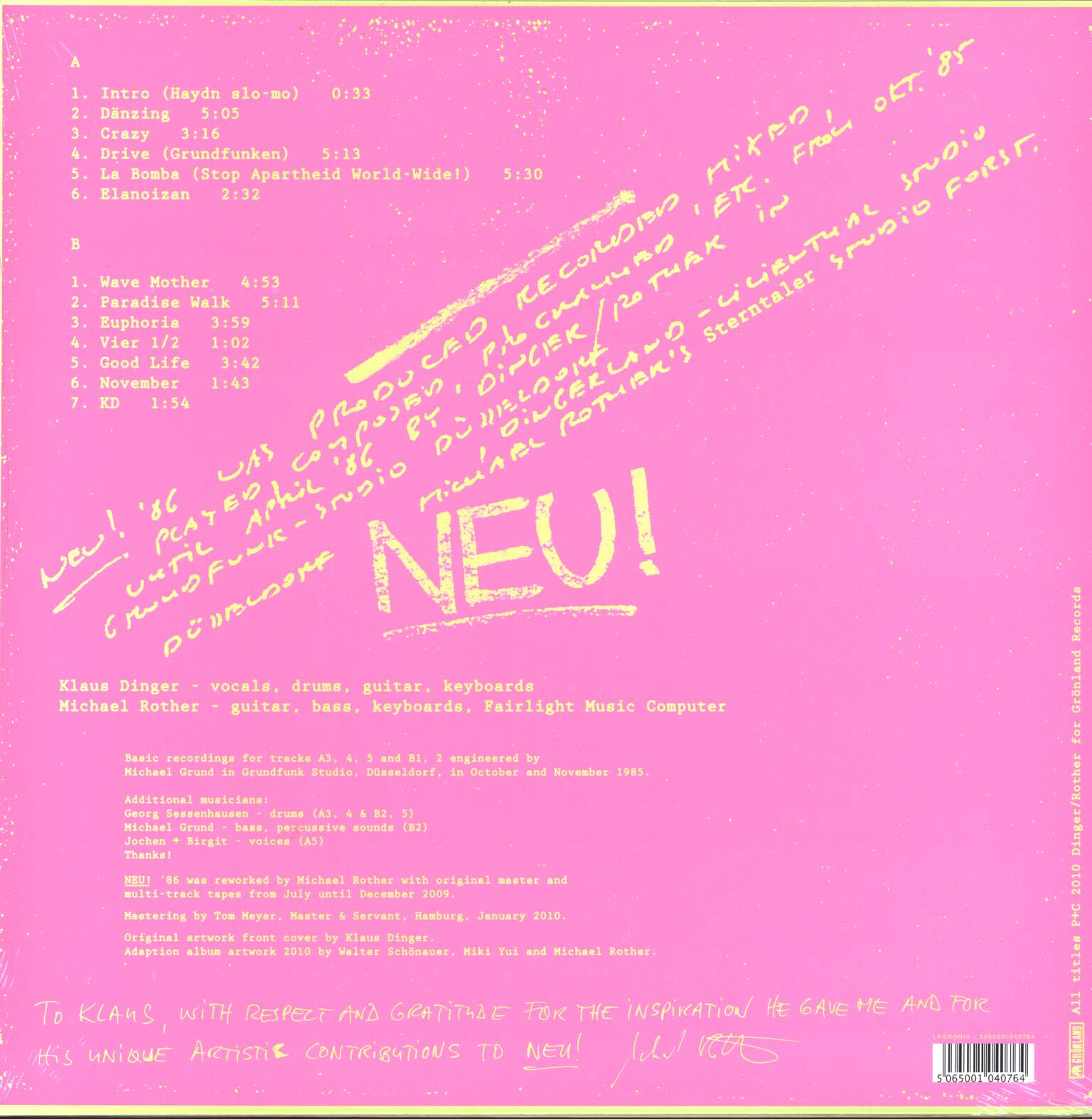 Neu: Neu! '86, 1×LP (Vinyl)