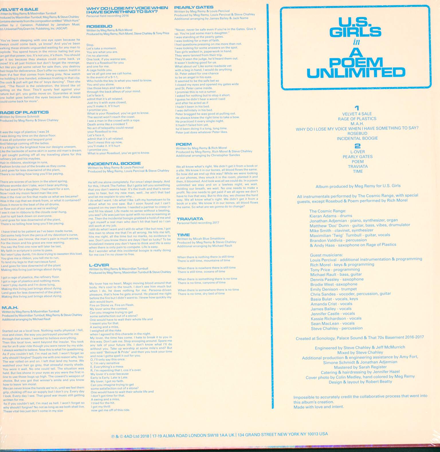 U.S. Girls: In A Poem Unlimited, 1×LP (Vinyl)