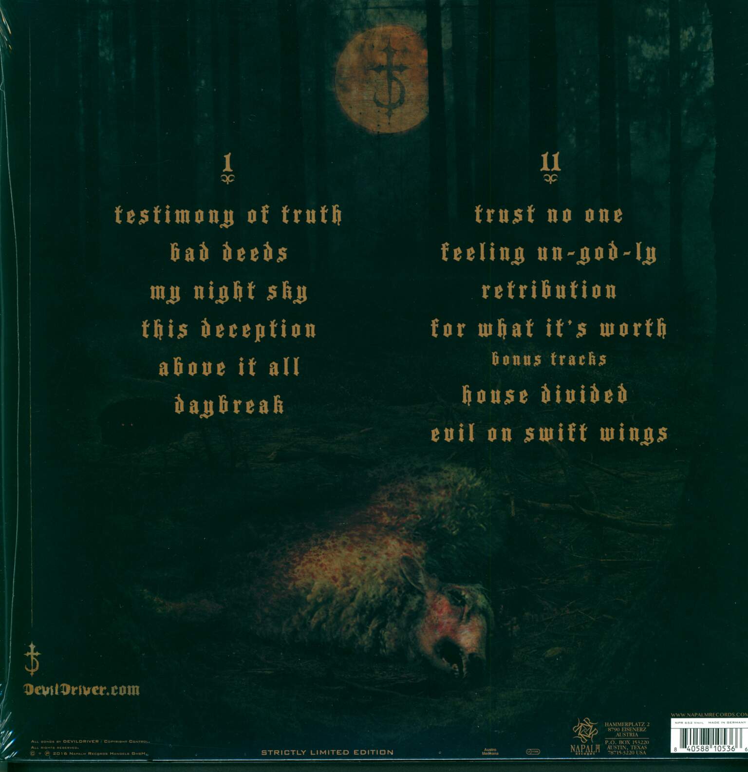 DevilDriver: Trust No One, 1×LP (Vinyl)