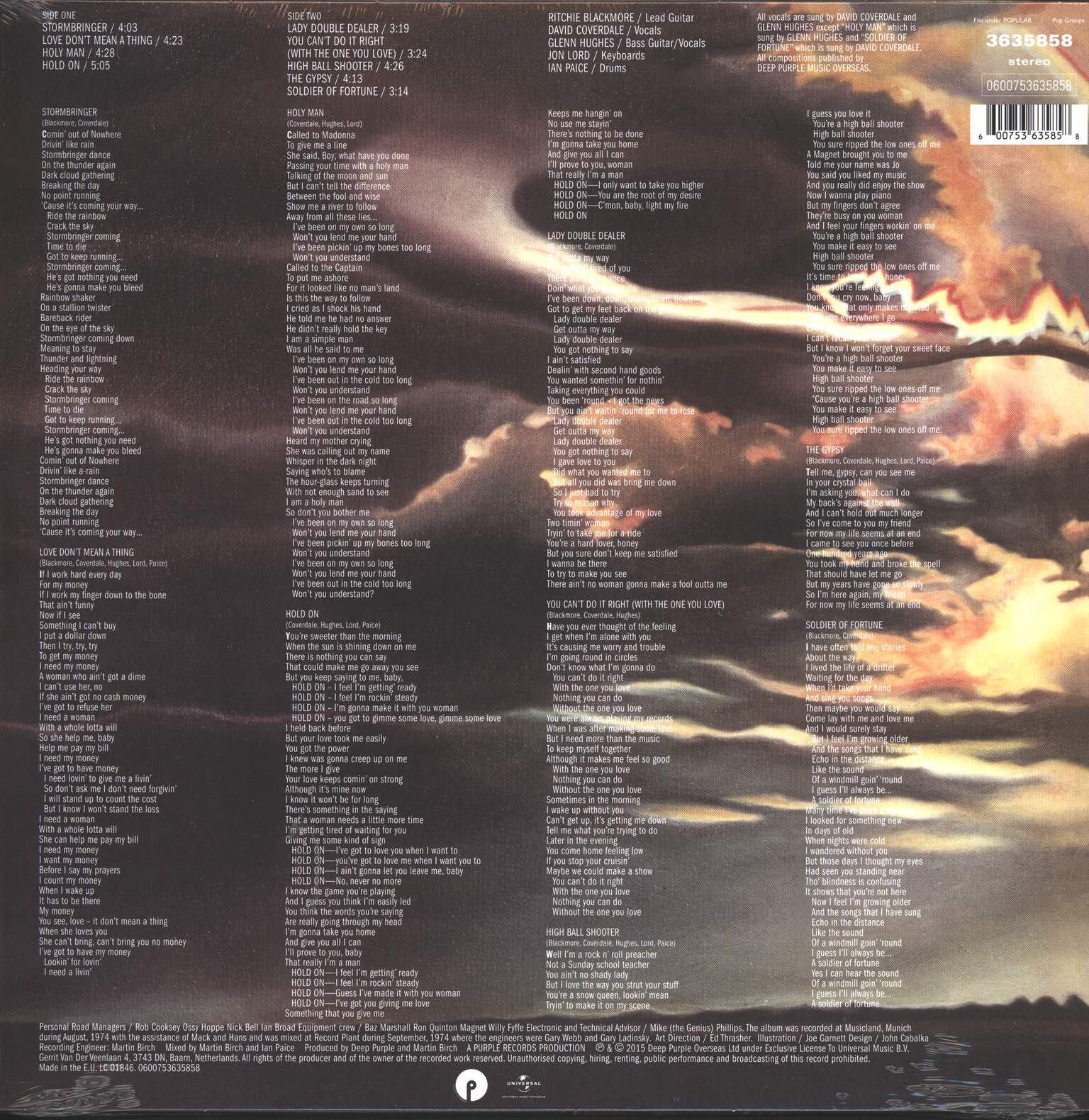 Deep Purple: Stormbringer, 1×LP (Vinyl)
