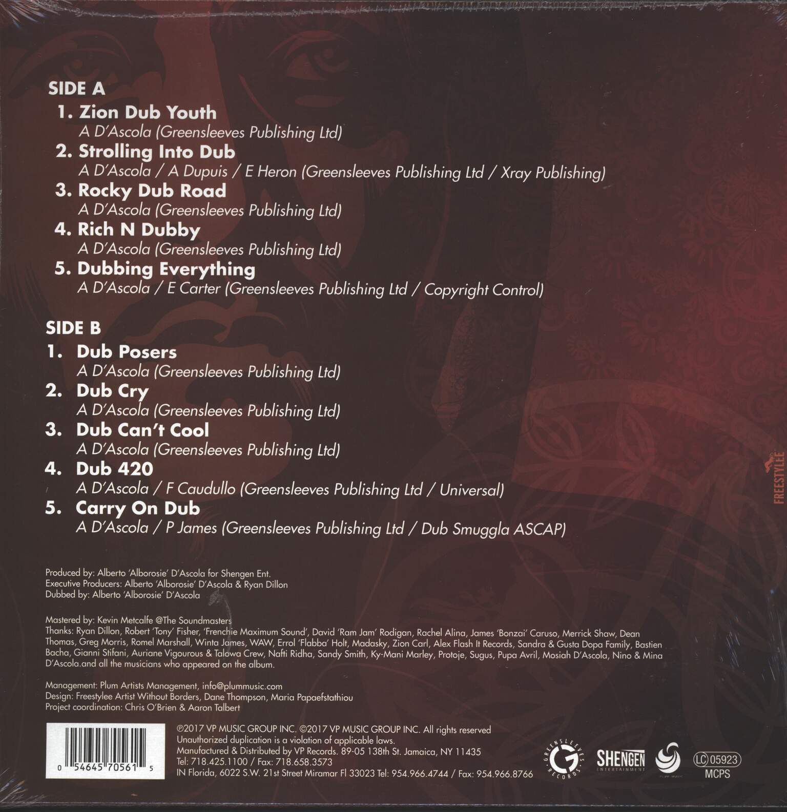 Alborosie: Freedom In Dub, 1×LP (Vinyl)