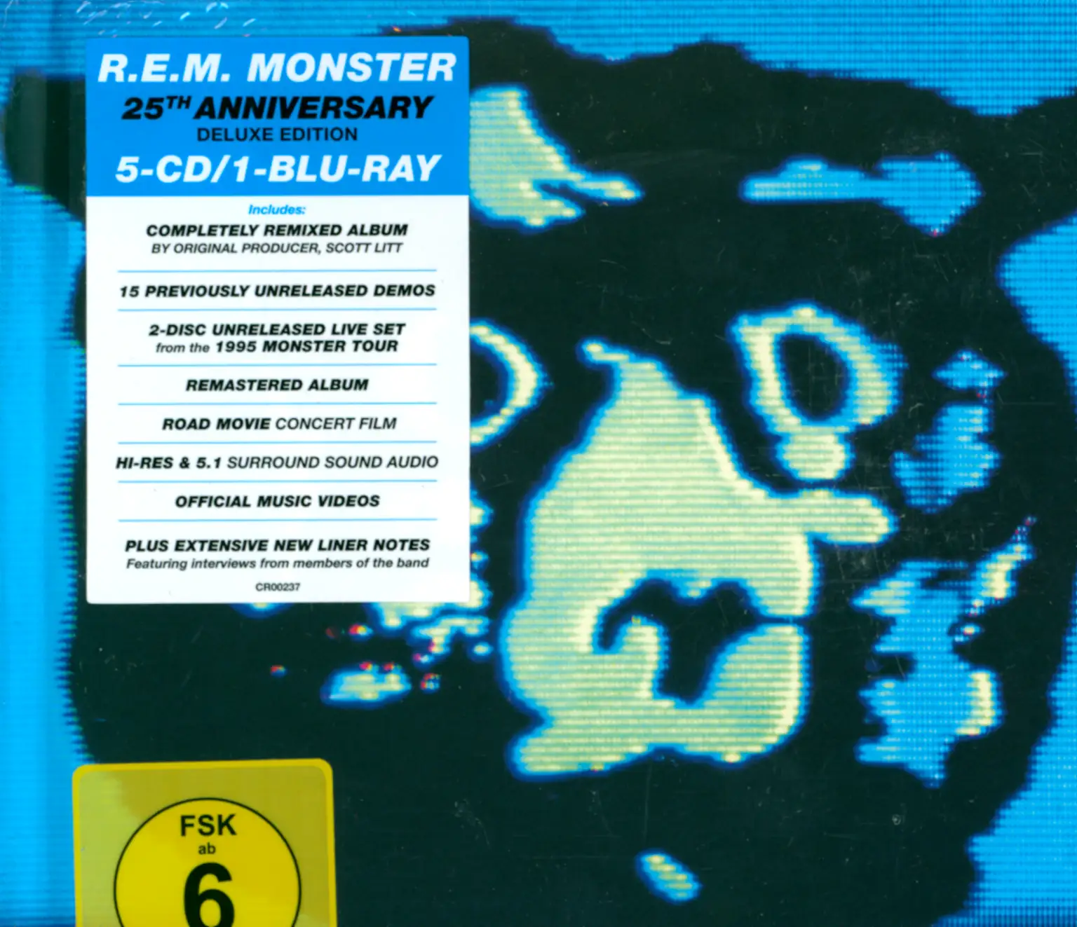 R.E.M.: Monster, 1×CD, 1×CD, 1×CD, 2×CD, 1×Blu-ray Disc