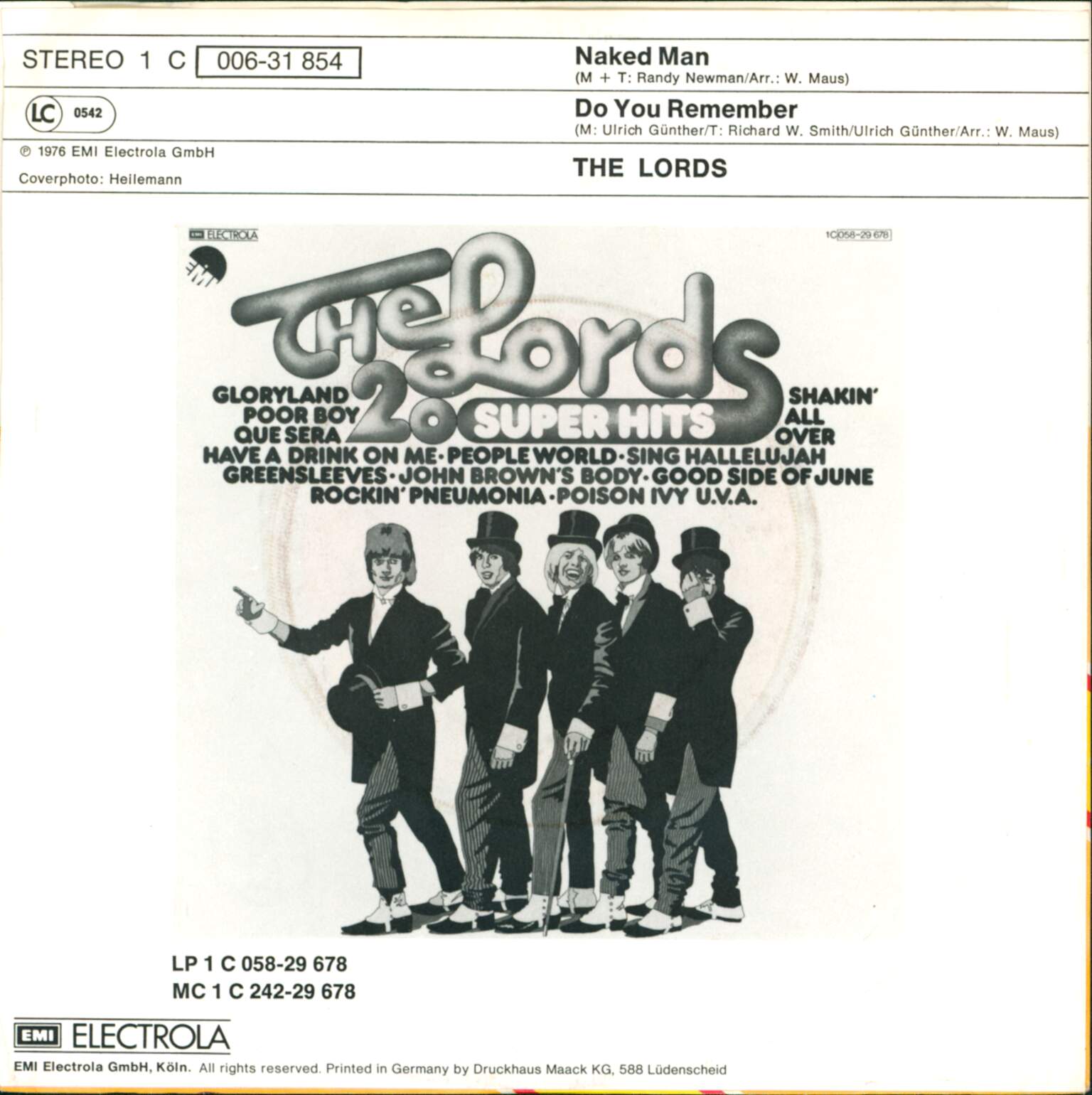 The Lords: Naked Man, 1×7" Single (Vinyl)