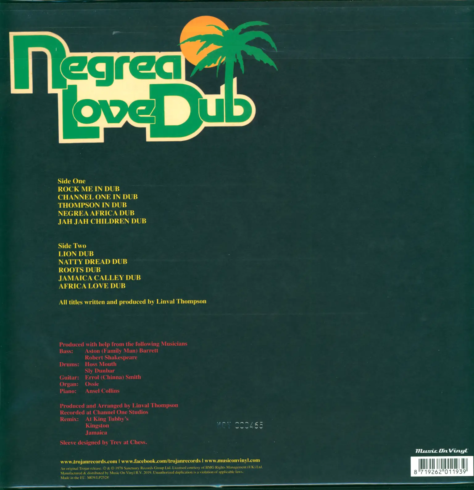 Linval Thompson: Negrea Love Dub, 1×LP (Vinyl)