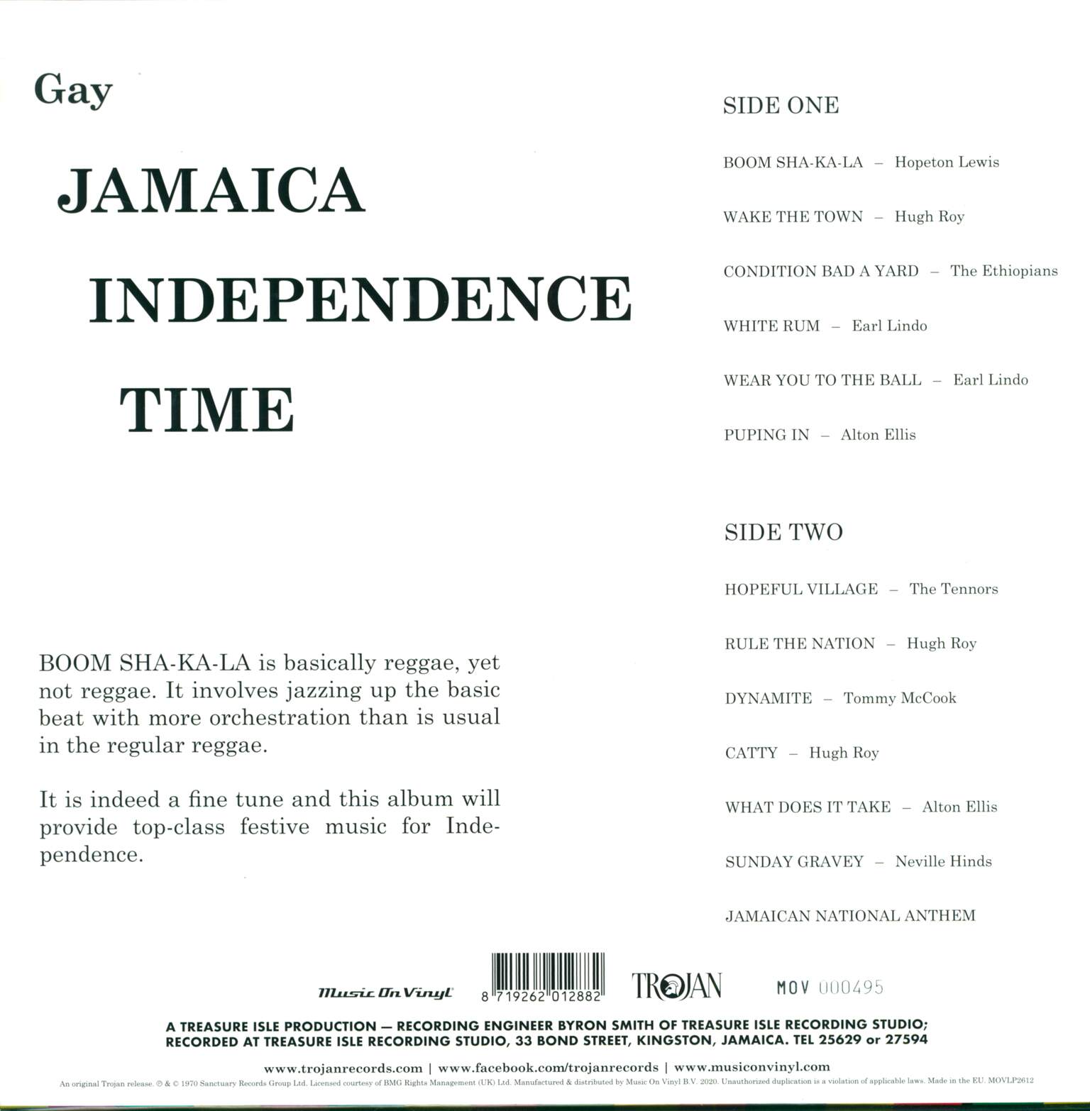 Various: Gay Jamaica Independence Time, 1×LP (Vinyl)