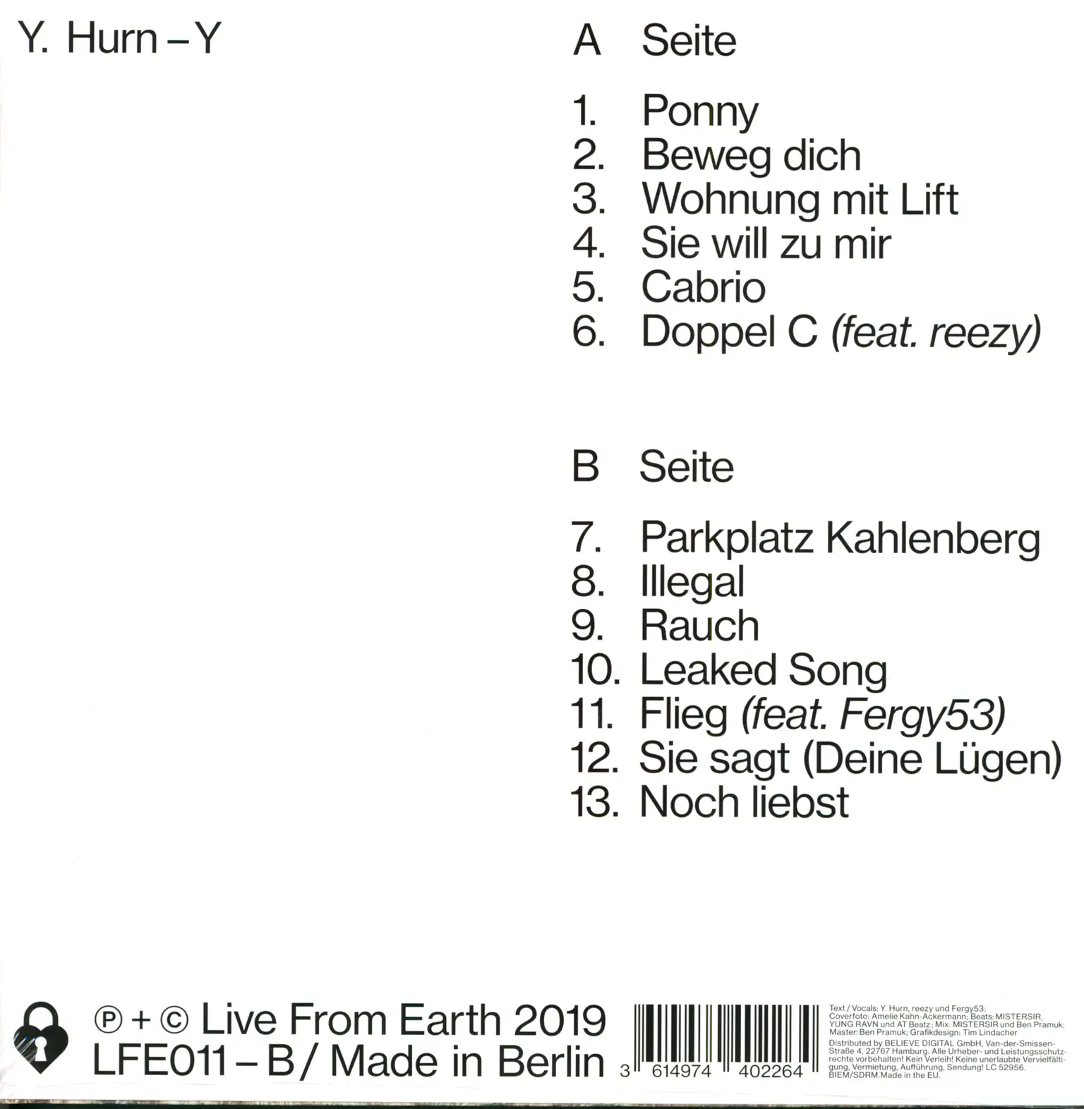 Yung Hurn: Y, 1×LP (Vinyl)