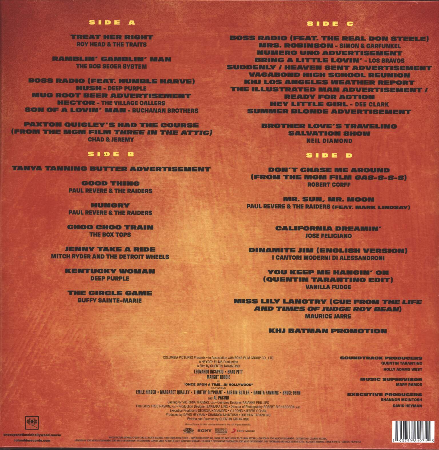 Various: Once Upon A Time In Hollywood (Original Motion Picture Soundtrack), 2×LP (Vinyl)