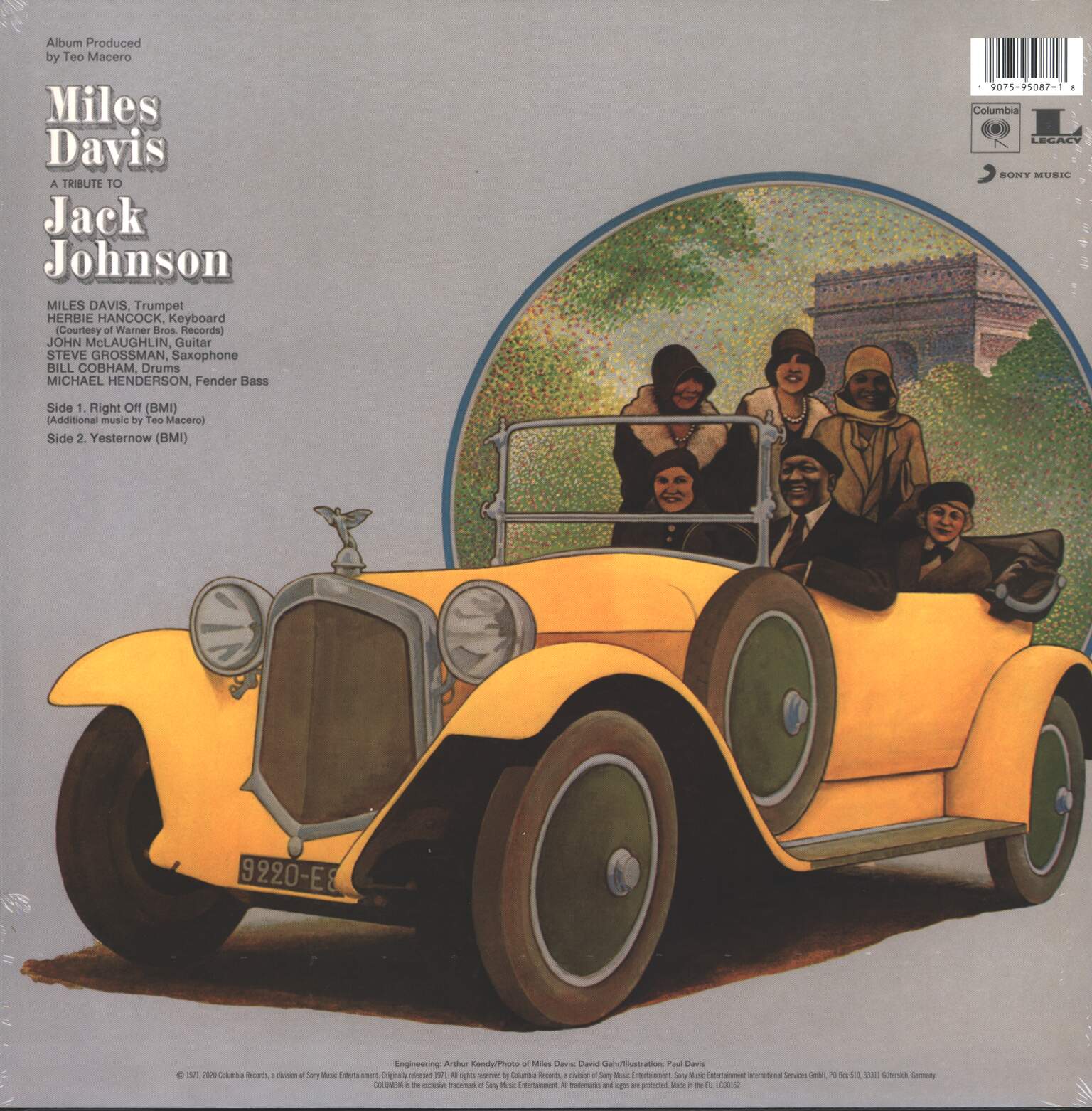 Miles Davis: A Tribute To Jack Johnson, 1×LP (Vinyl)