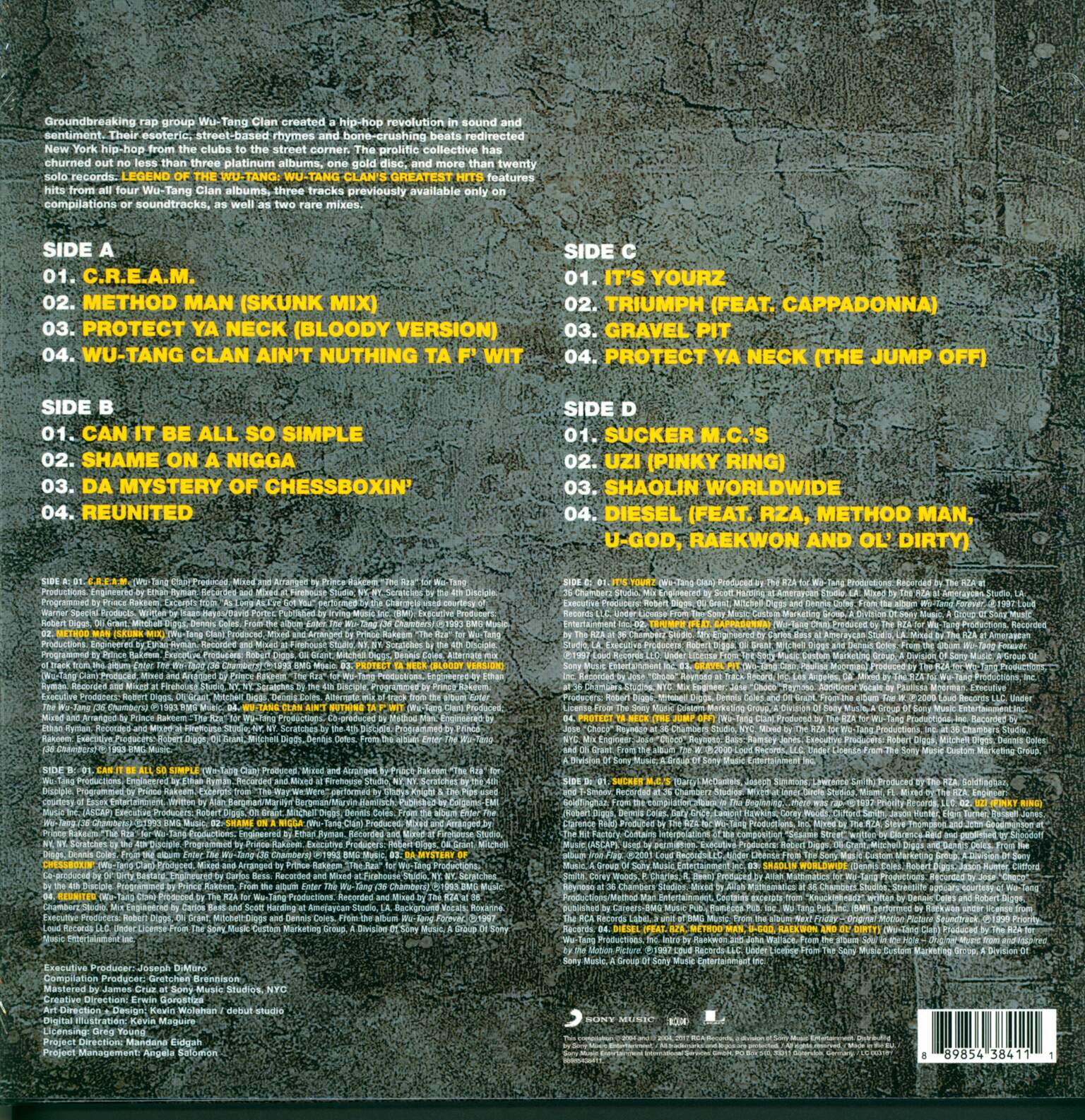 Wu-Tang Clan: Legend Of The Wu-Tang: Wu-Tang Clan's Greatest Hits, 2×LP (Vinyl)