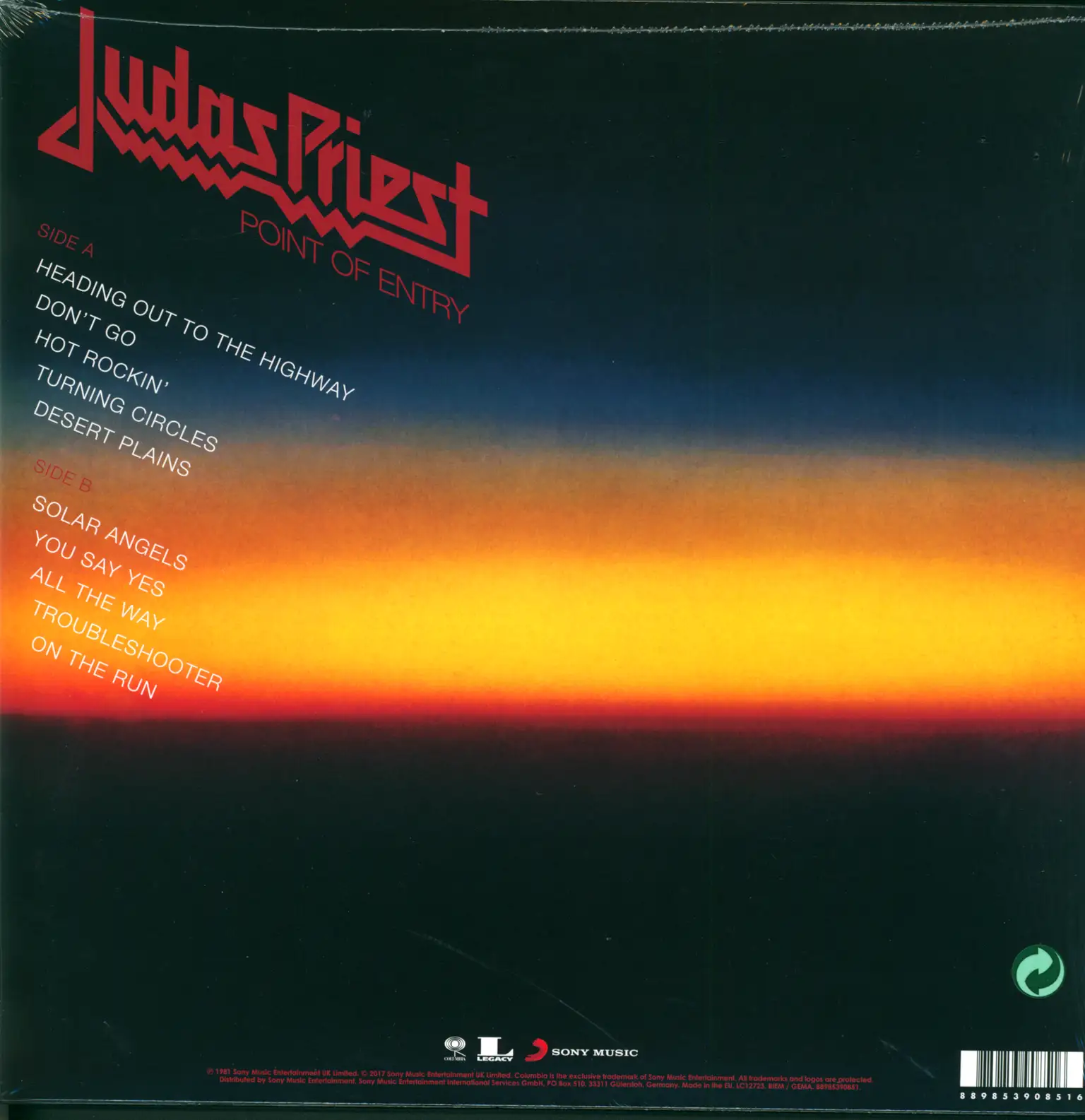 Judas Priest: Point Of Entry, 1×LP (Vinyl)