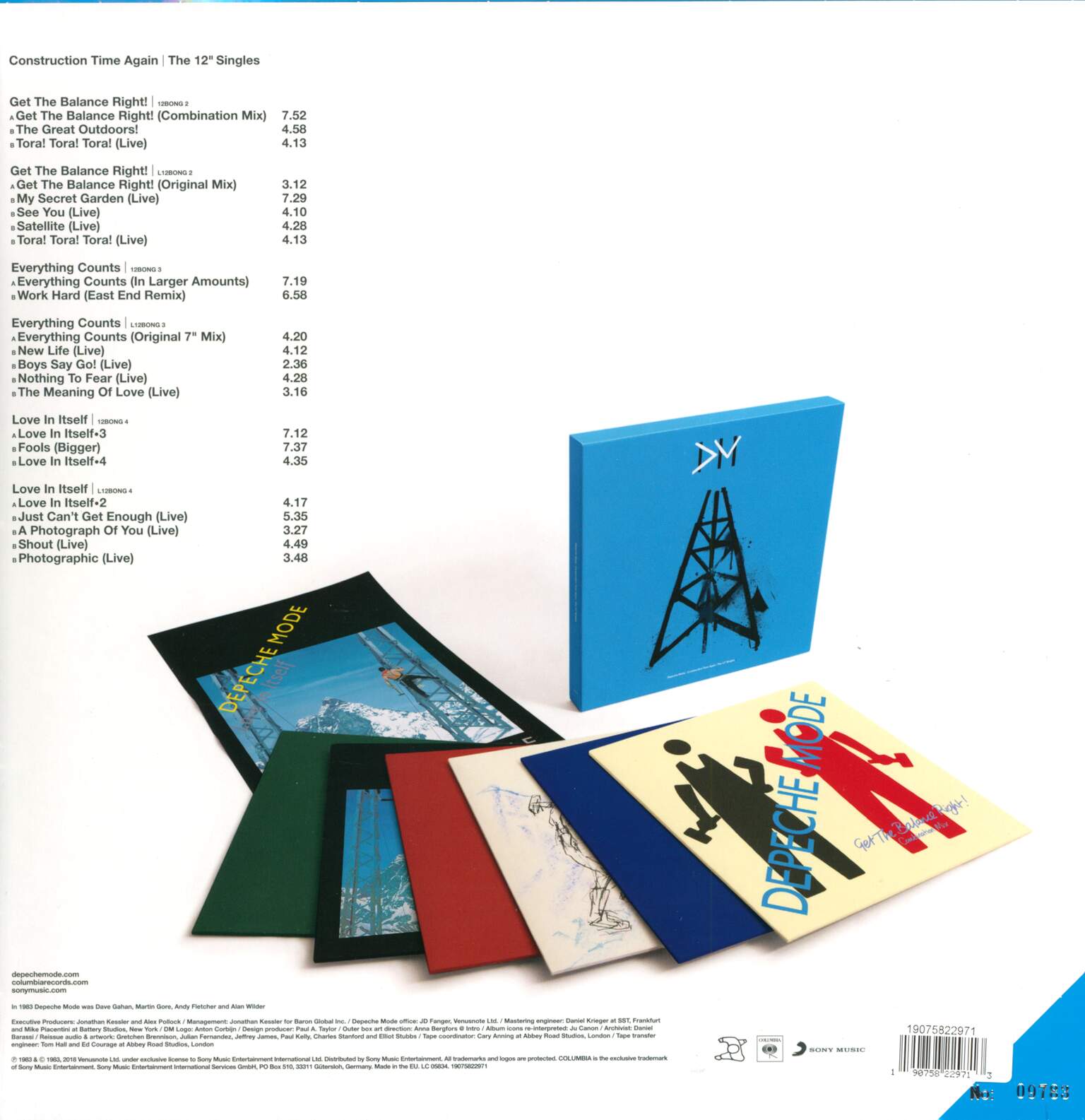 Depeche Mode: Construction Time Again | The 12" Singles, 1×12" Maxi Single (Vinyl), 1×12" Maxi Single (Vinyl), 1×12" Maxi Single (Vinyl), 1×12" Maxi Single (Vinyl), 1×12" Maxi Single (Vinyl), 1×12" Maxi Single (Vinyl)