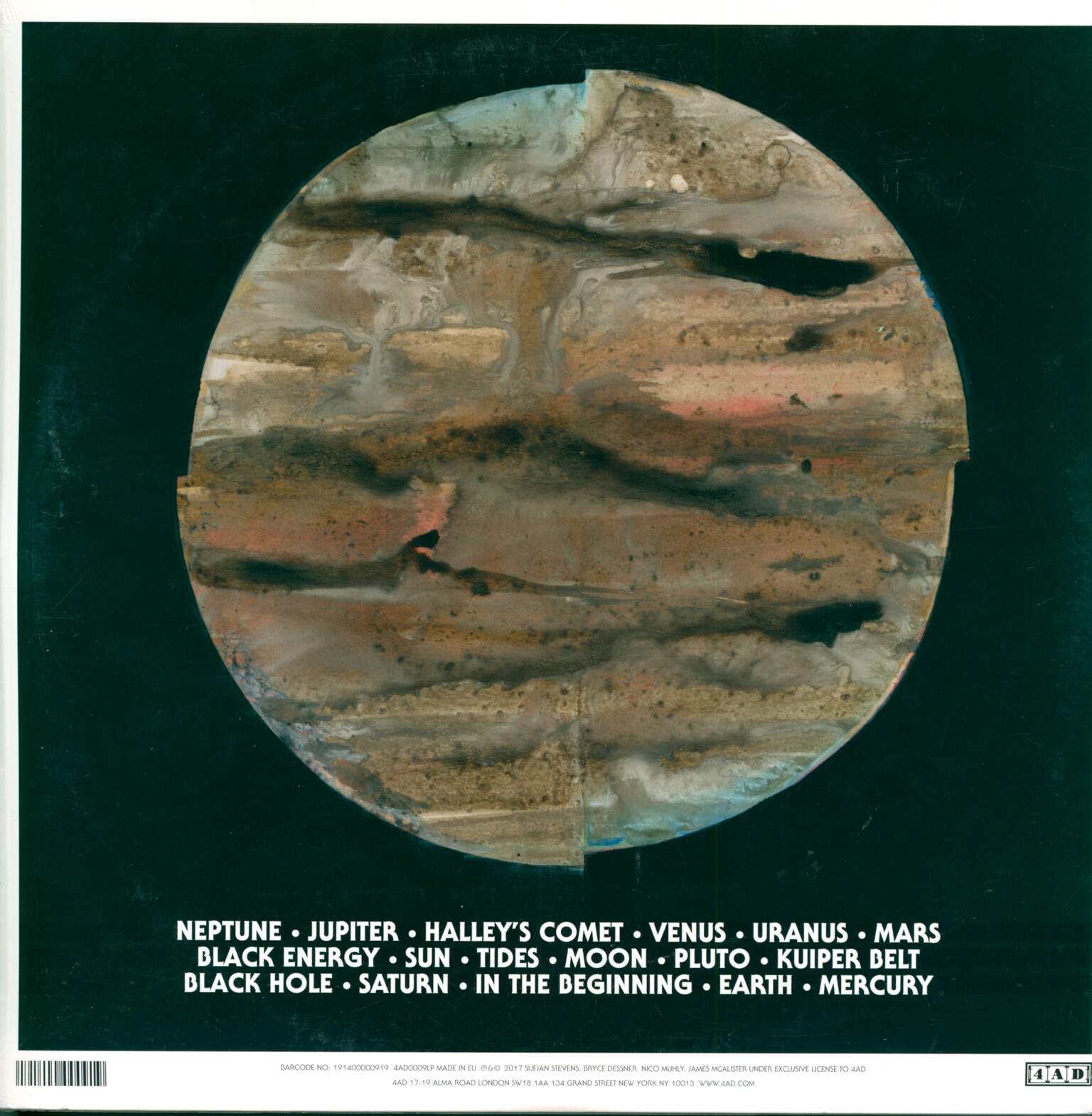 Sufjan Stevens: Planetarium, 2×LP (Vinyl)
