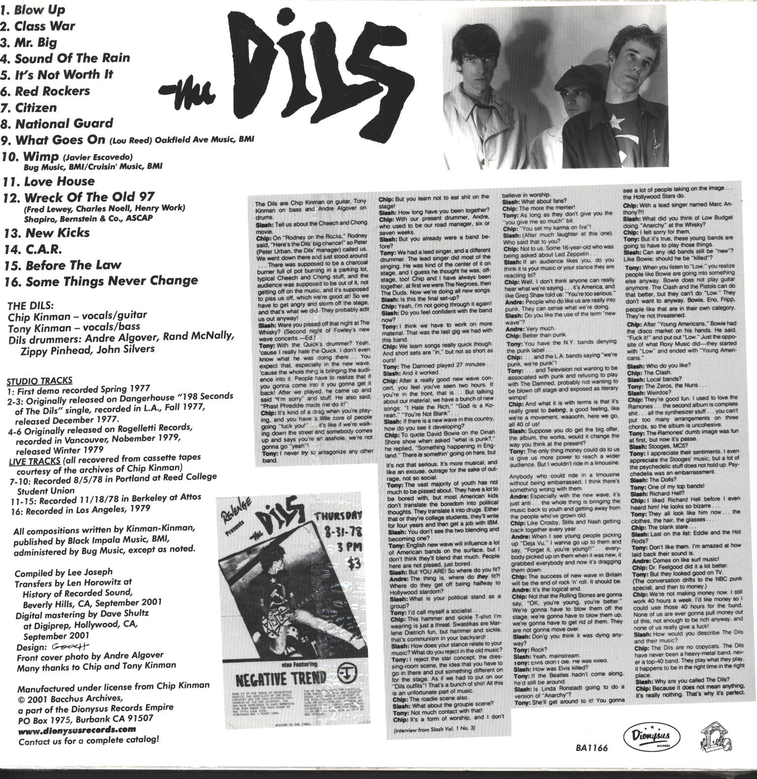 The Dils: Dils Dils Dils, 1×LP (Vinyl)