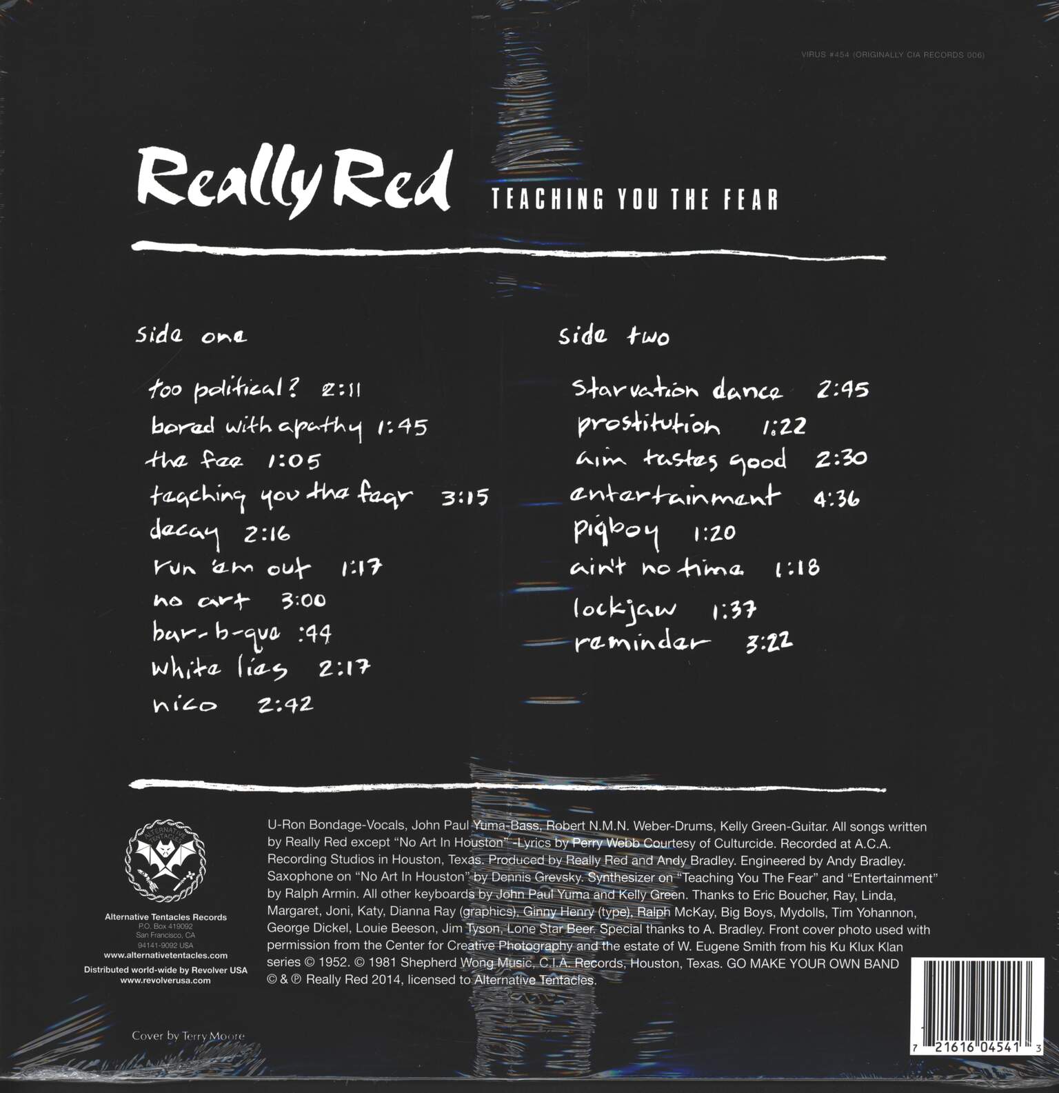 Really Red: Teaching You The Fear, 1×LP (Vinyl)