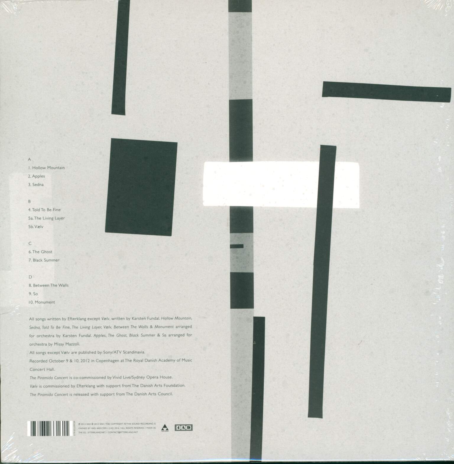 Efterklang: The Piramida Concert, 1×CD, 1×LP (Vinyl), 1×LP (Vinyl)