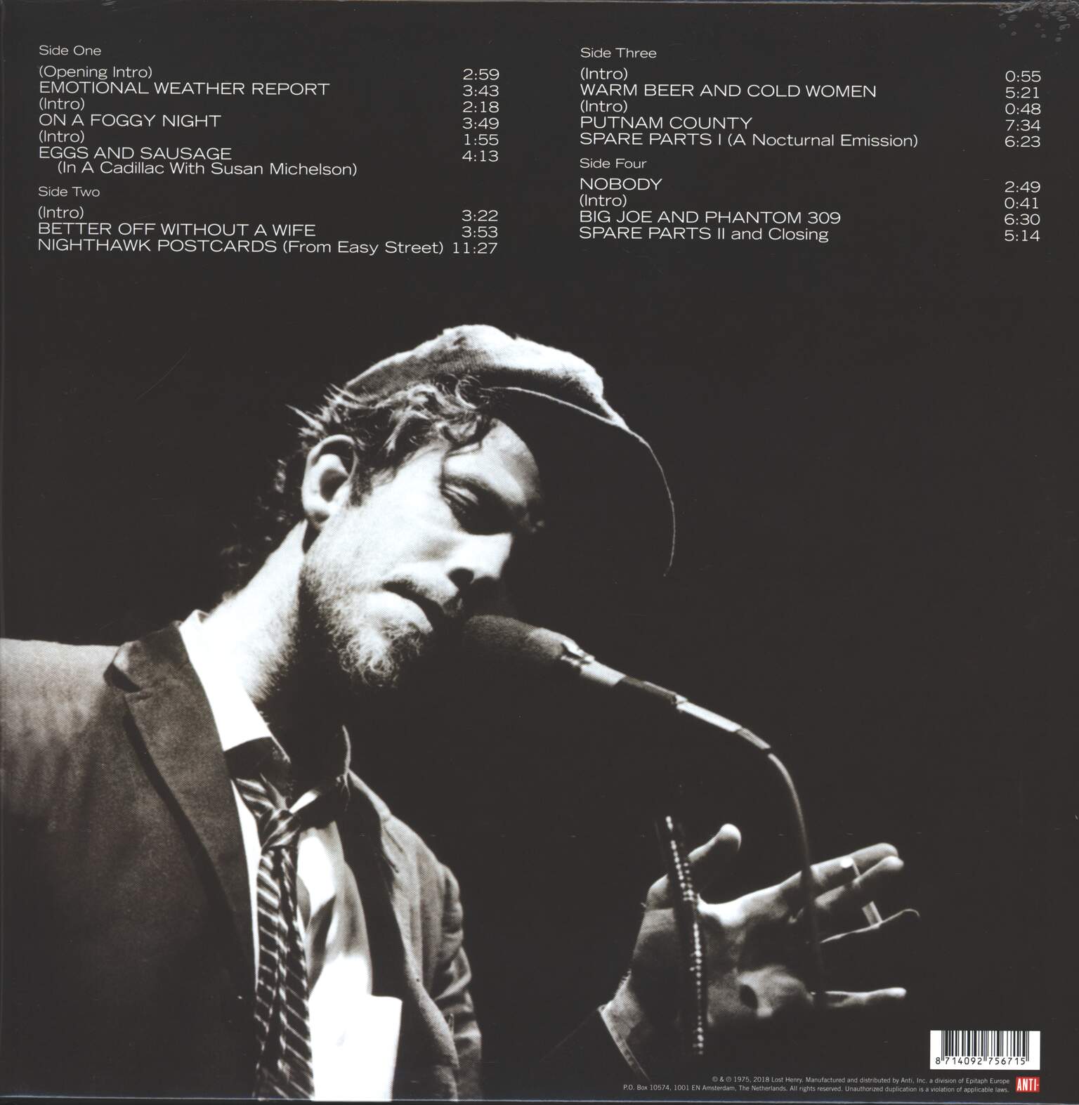 Tom Waits: Nighthawks At The Diner, 2×LP (Vinyl)