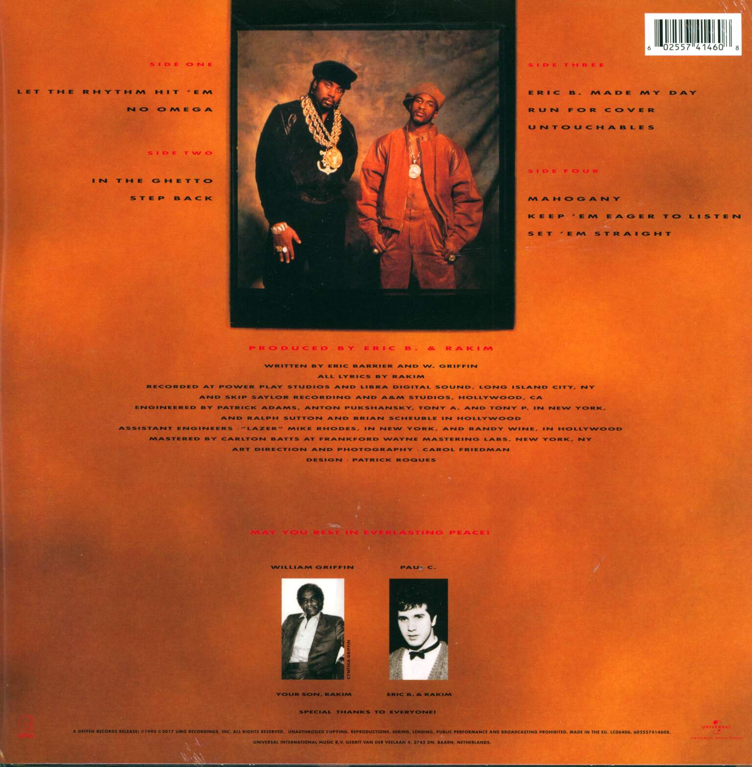 Eric B & Rakim: Let The Rhythm Hit 'Em, 2×LP (Vinyl)