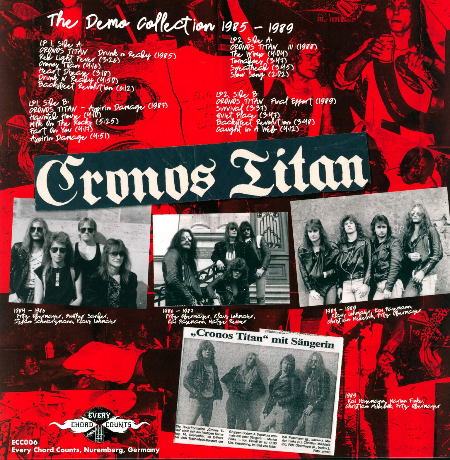 Cronos Titan: The Demo Collection 1985-1989, 2×LP (Vinyl)