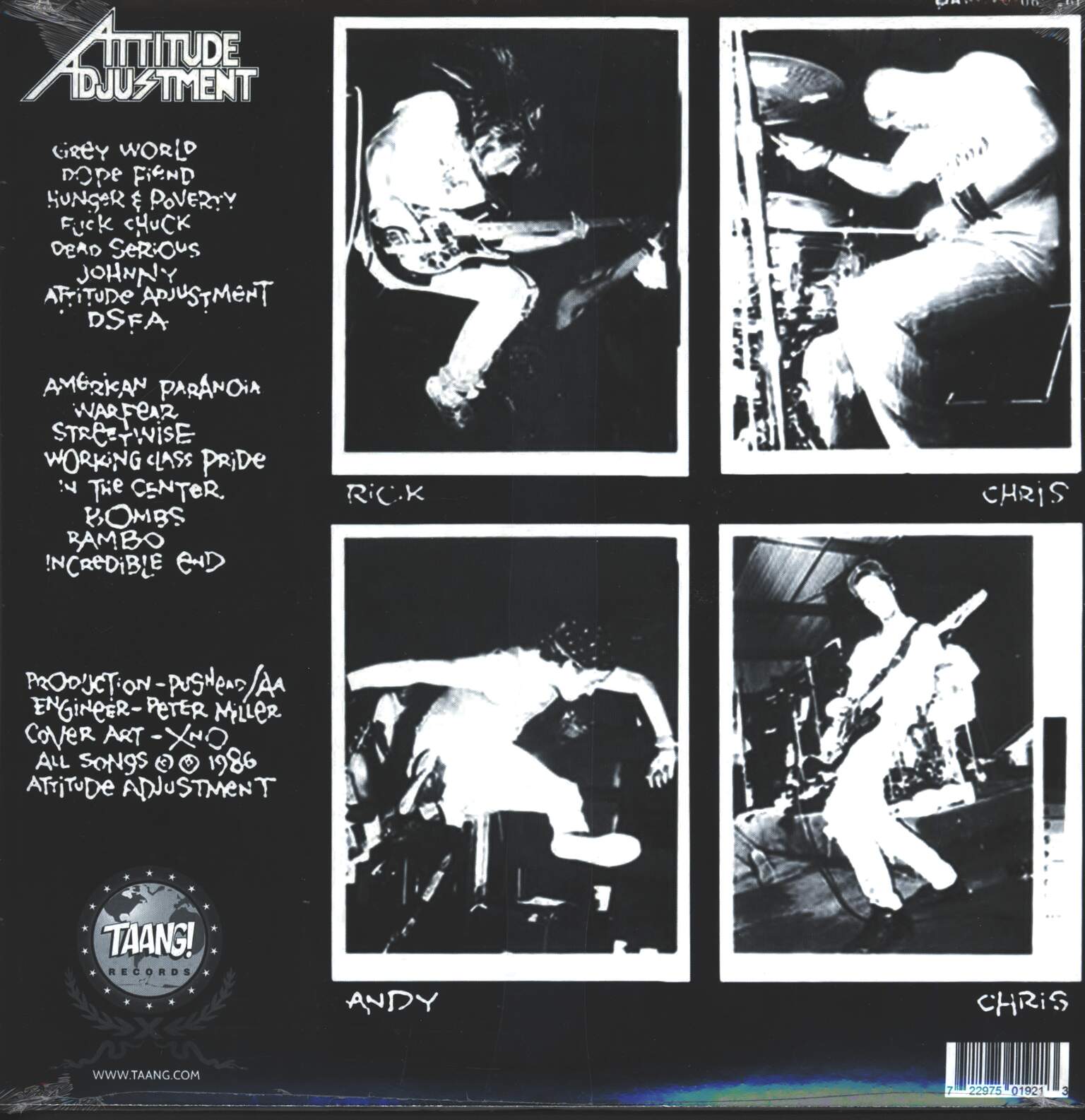 Attitude Adjustment: American Paranoia, 1×LP (Vinyl), 1×DVD