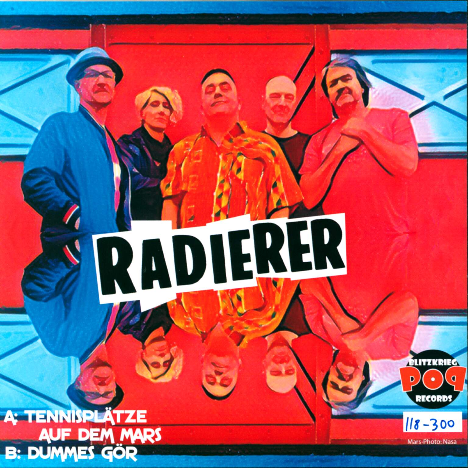 Die Radierer: Tennisplätze Auf Dem Mars, 1×7" Single (Vinyl)