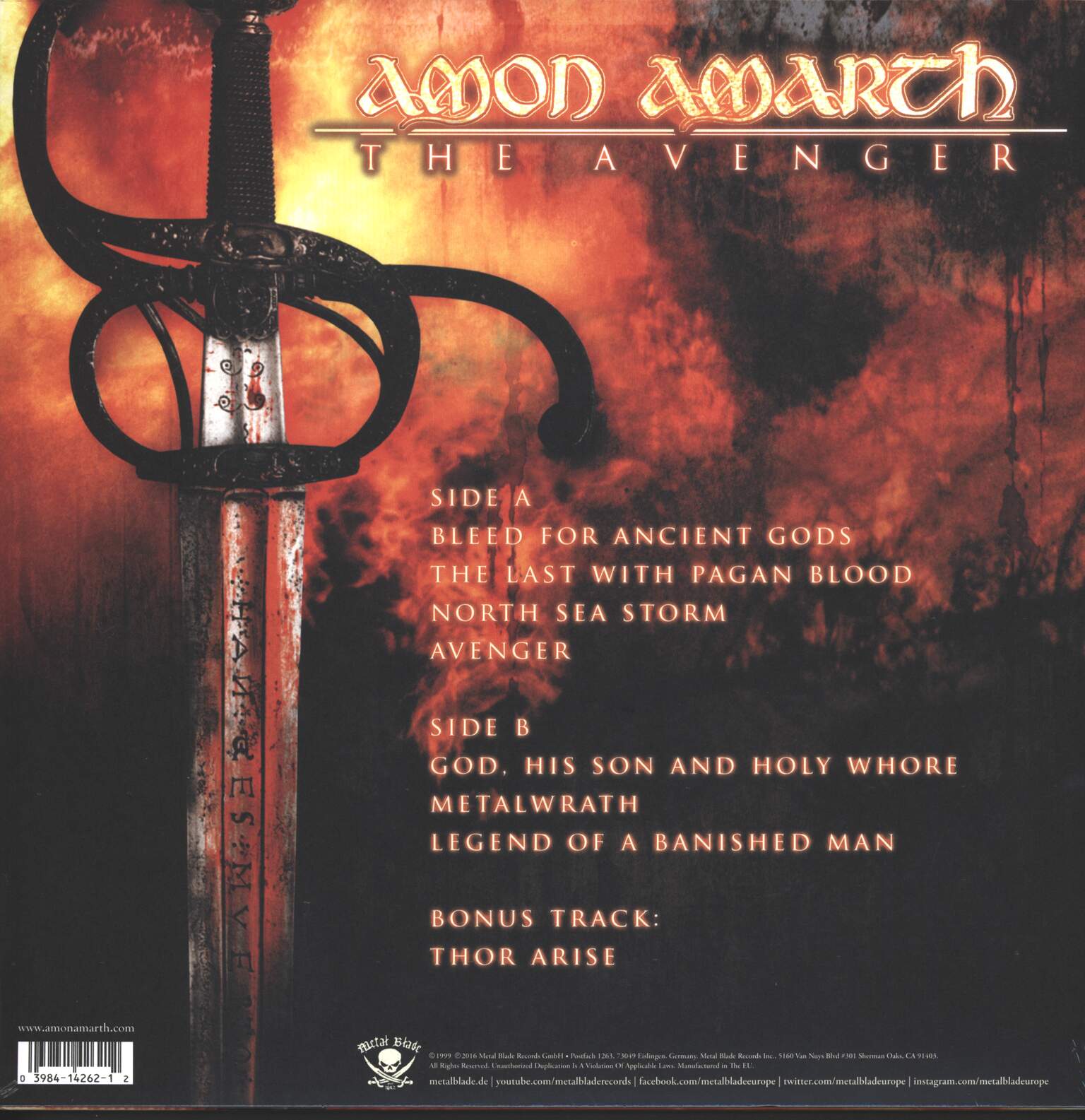 Amon Amarth: The Avenger, 1×LP (Vinyl)