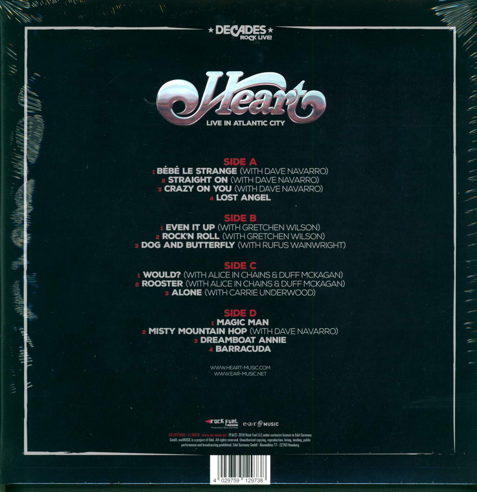Heart: Live In Atlantic City, 2×LP (Vinyl)