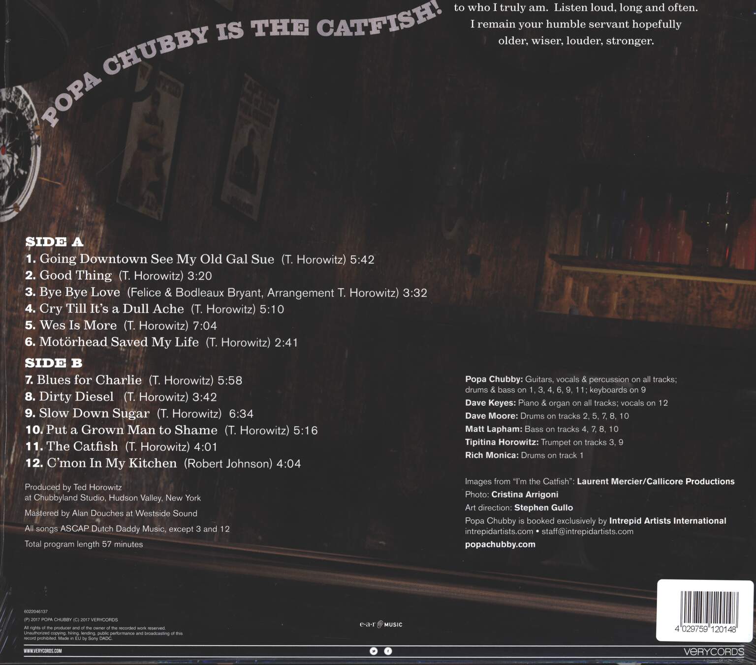 Popa Chubby: The Catfish, 1×LP (Vinyl)
