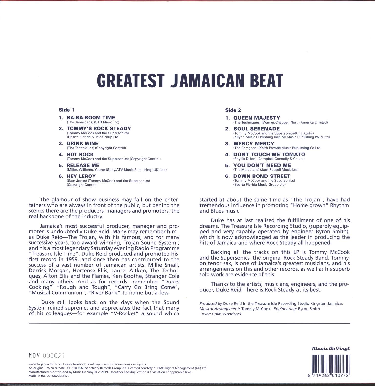 Various: Greatest Jamaican Beat, 1×LP (Vinyl)