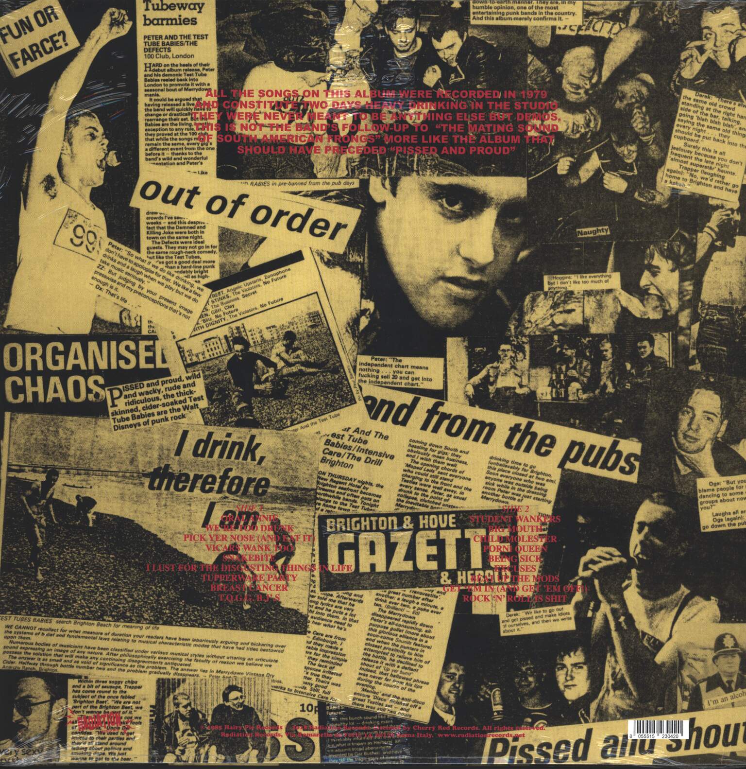 Peter And The Test Tube Babies: The Loud Blaring Punk Rock LP, 1×LP (Vinyl)