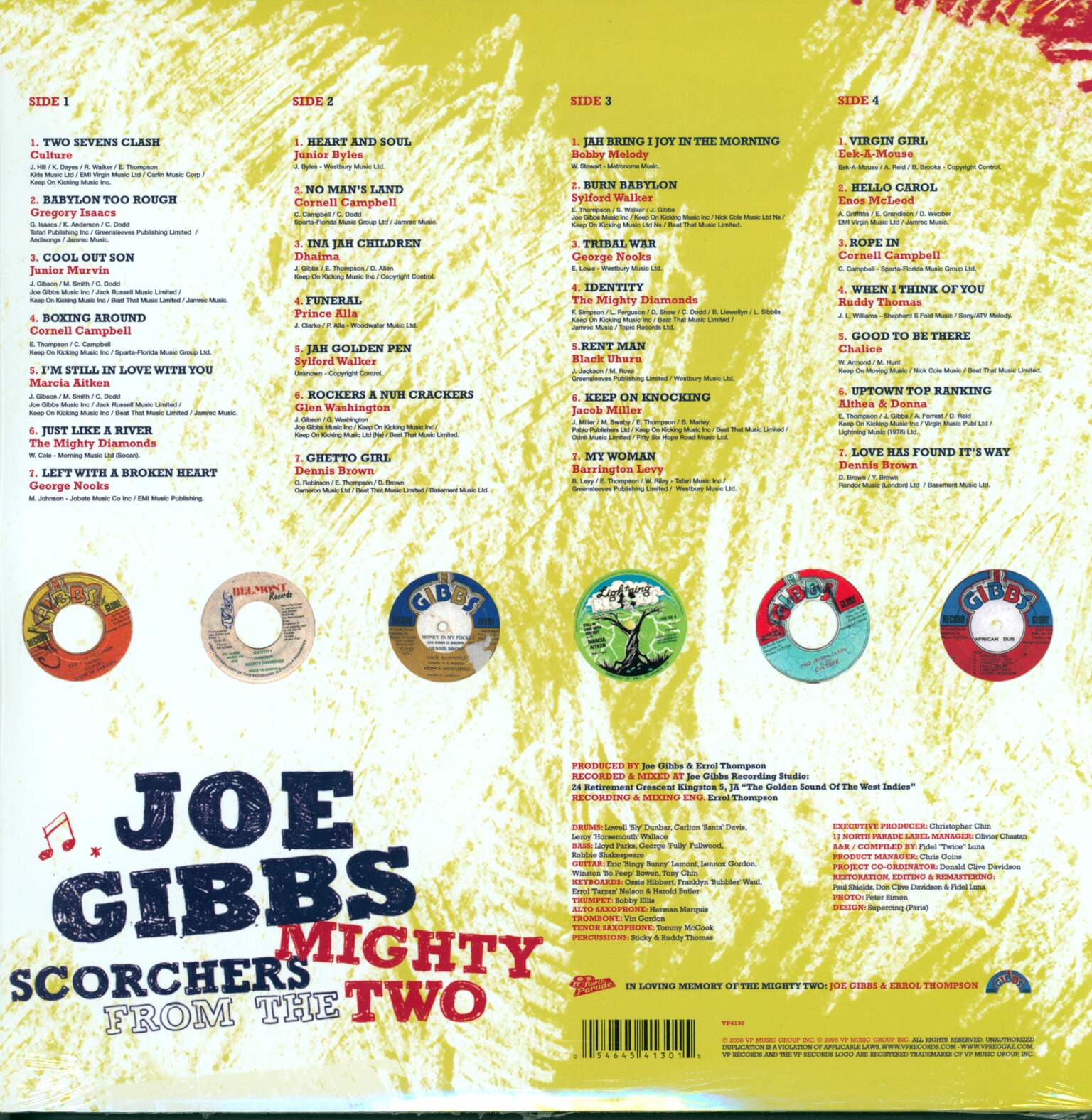 Joe Gibbs: Scorchers From The Mighty Two, 2×LP (Vinyl)