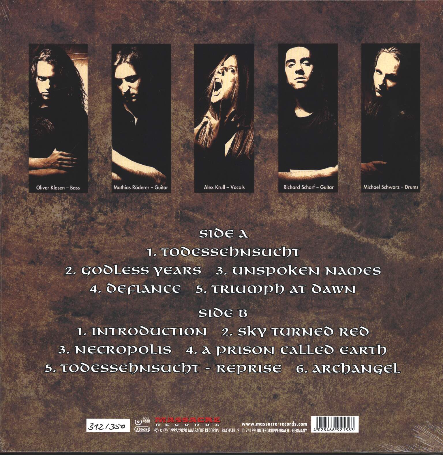 Atrocity: Todessehnsucht, 1×LP (Vinyl)