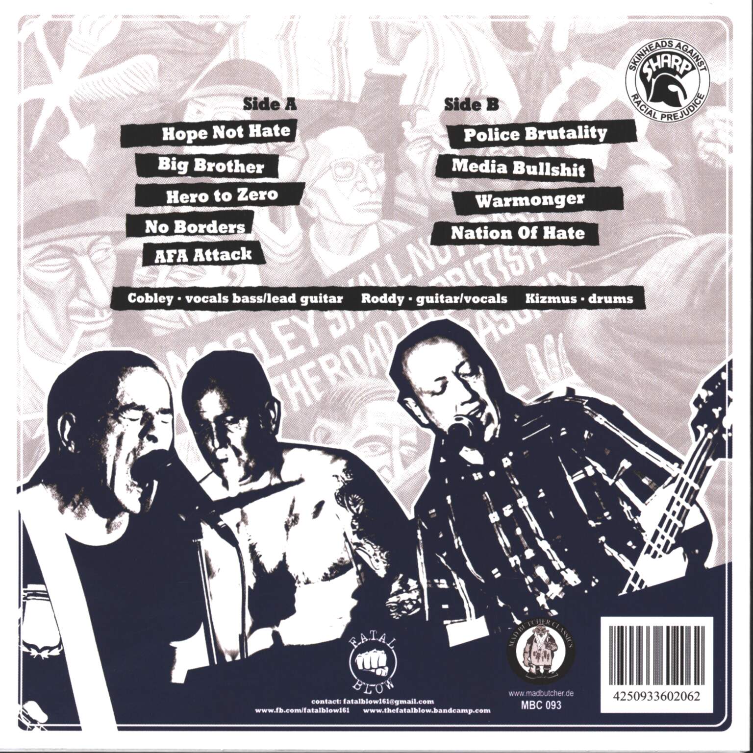Fatal Blow: Hope Not Hate, 1×7" Single (Vinyl)