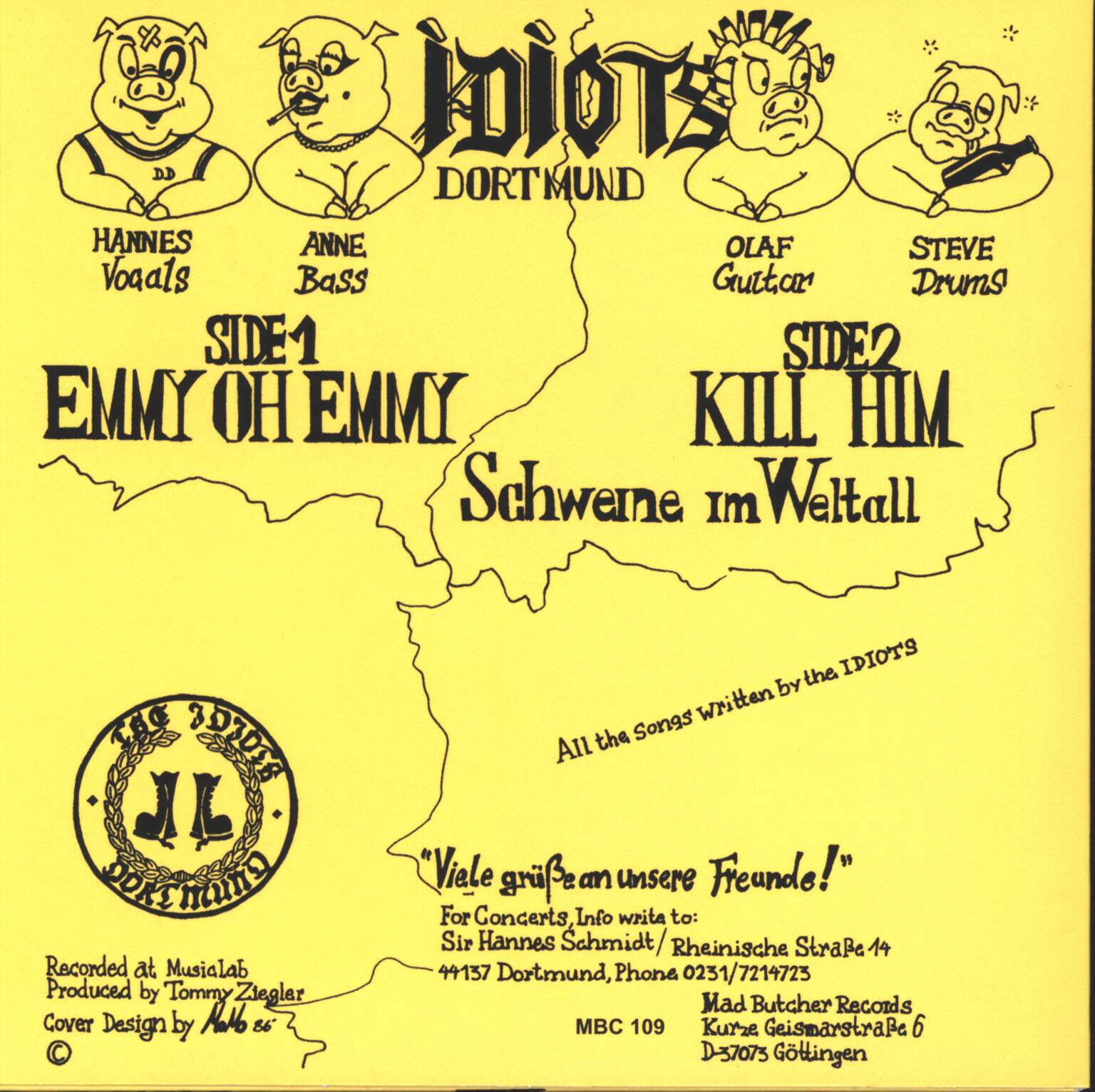 The Idiots: Emmy Oh Emmy, 1×7" Single (Vinyl)