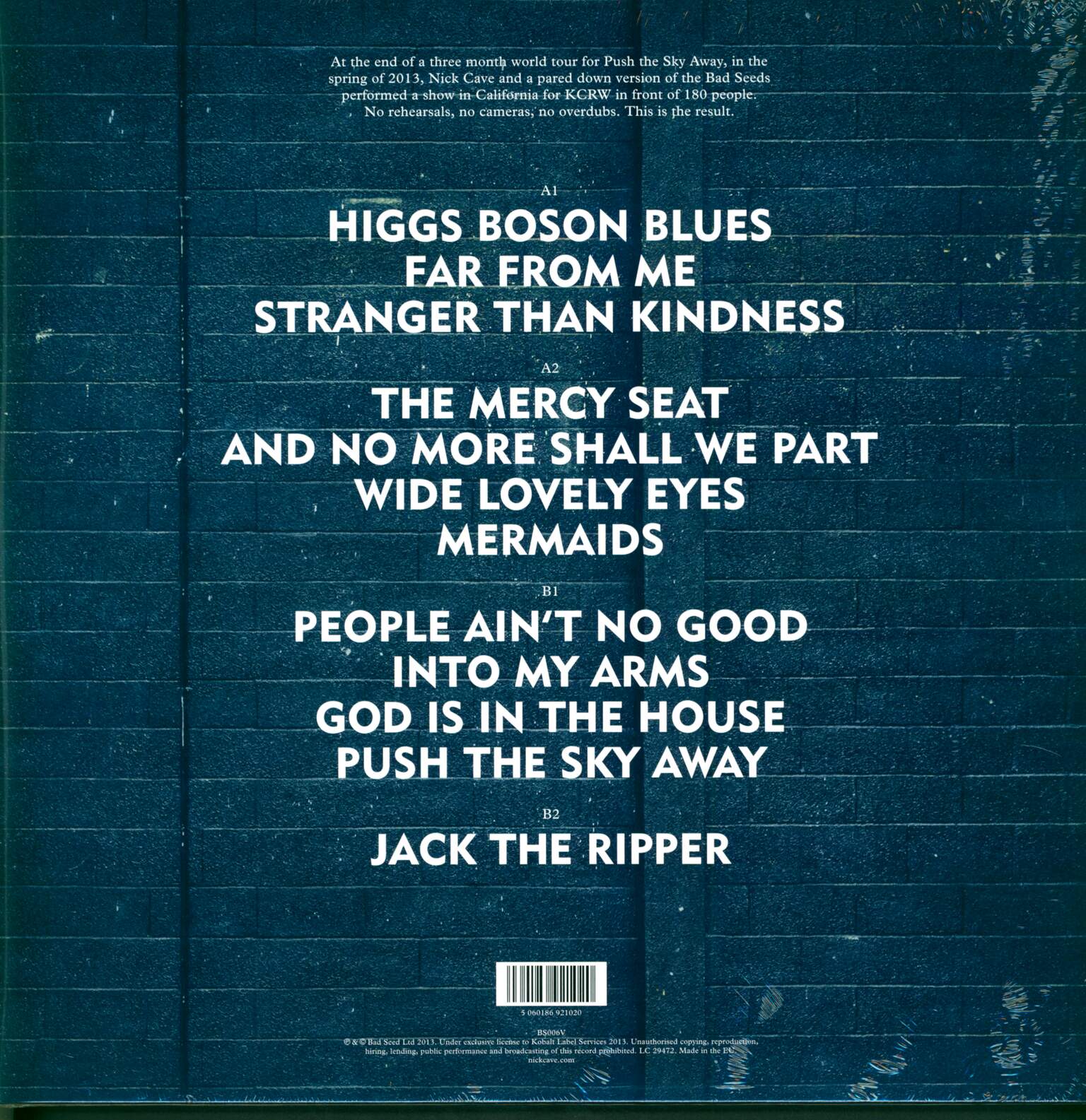 Nick Cave & The Bad Seeds: Live From KCRW, 2×LP (Vinyl)