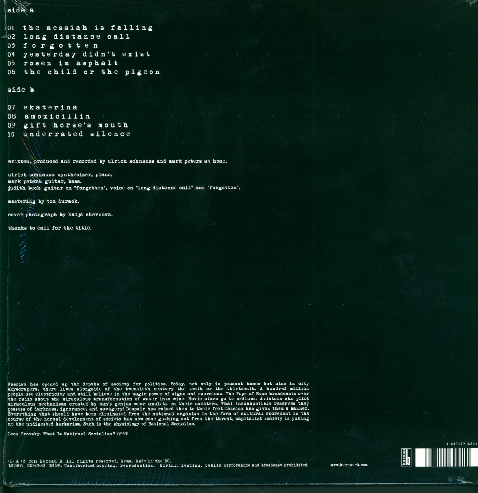 Ulrich Schnauss: Underrated Silence, 1×LP (Vinyl)