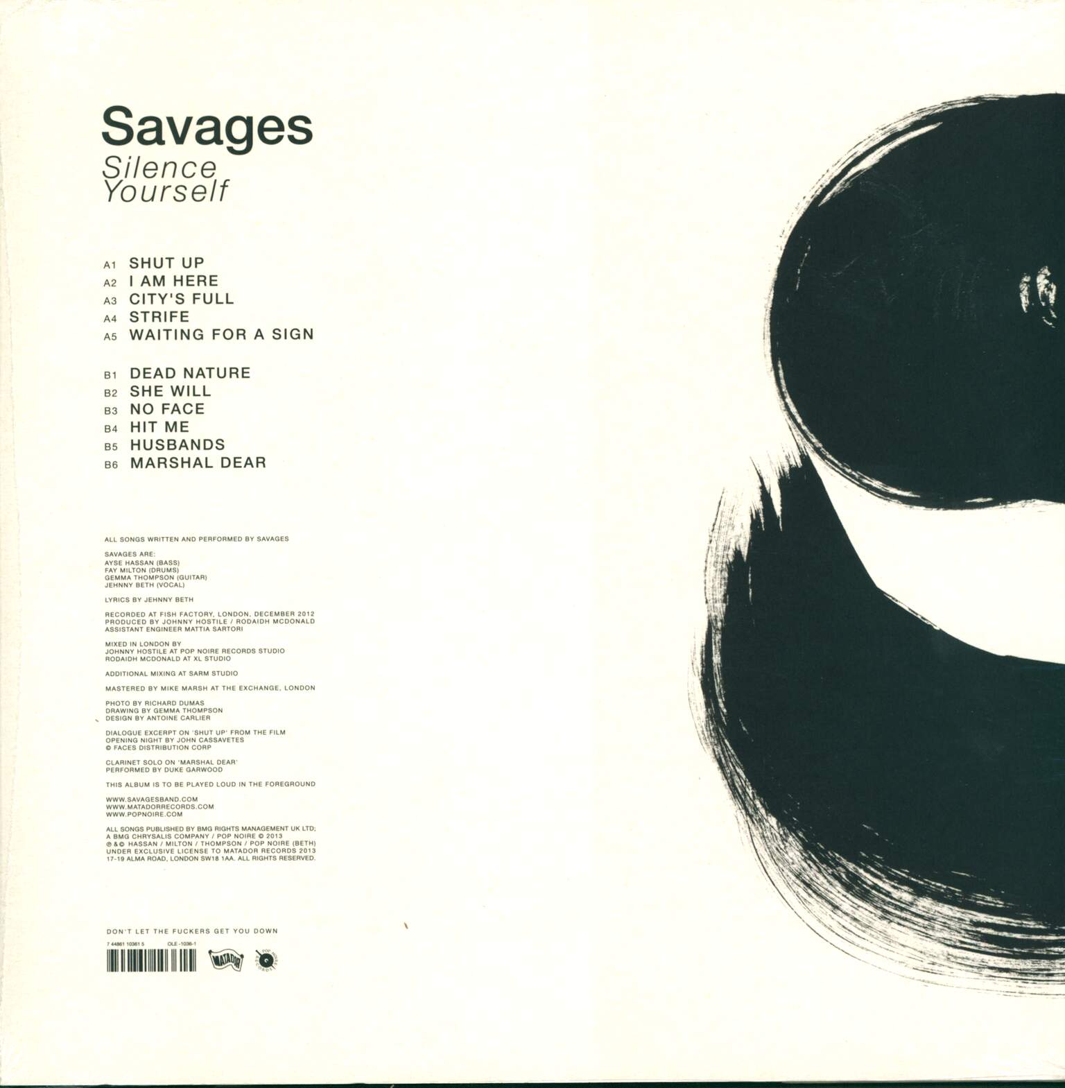 Savages: Silence Yourself, 1×LP (Vinyl)