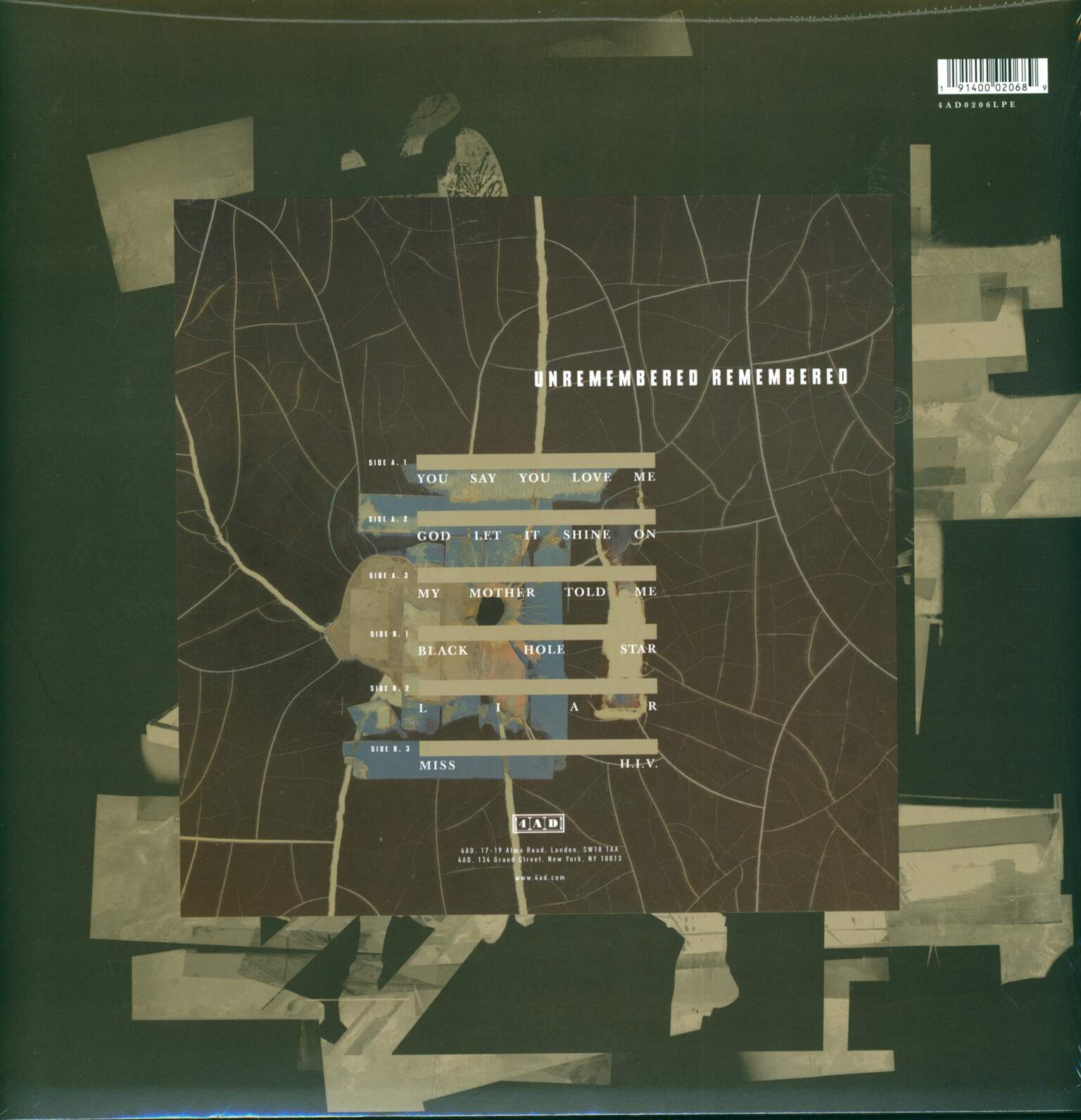 The Wolfgang Press: Unremembered Remembered, 1×LP (Vinyl)