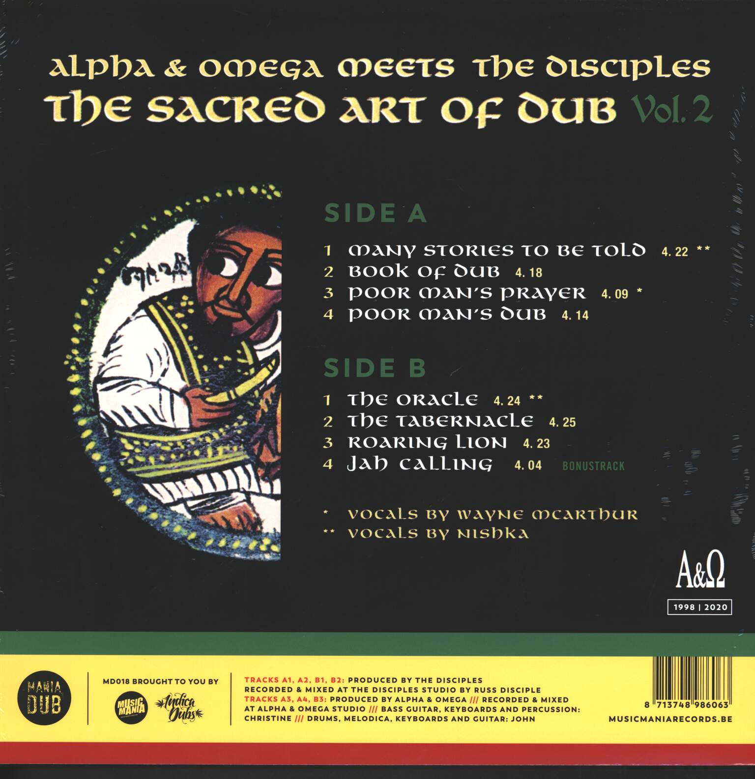 Alpha Omega: The Sacred Art Of Dub Vol 2, 1×LP (Vinyl)