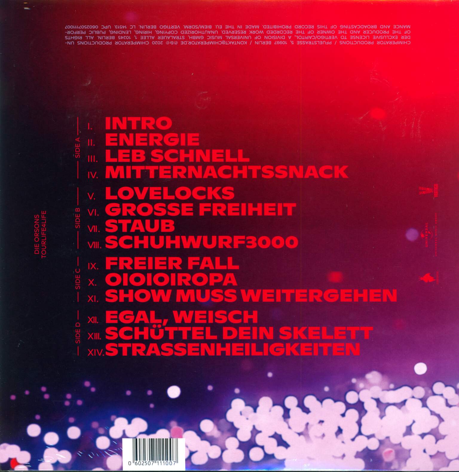 Die Orsons: Tourlife4life, 2×LP (Vinyl)