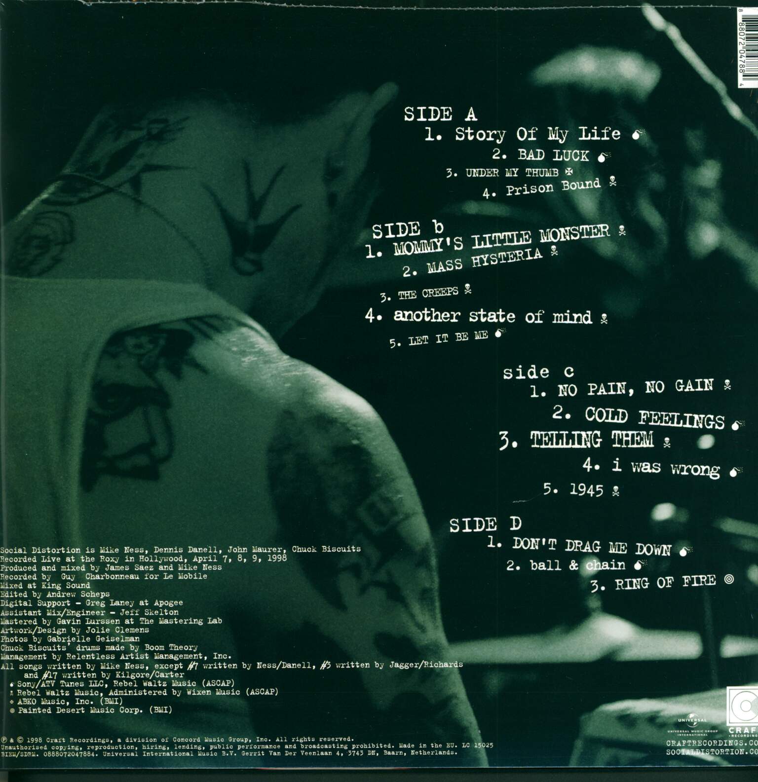 Social Distortion: Live At The Roxy, 2×LP (Vinyl)