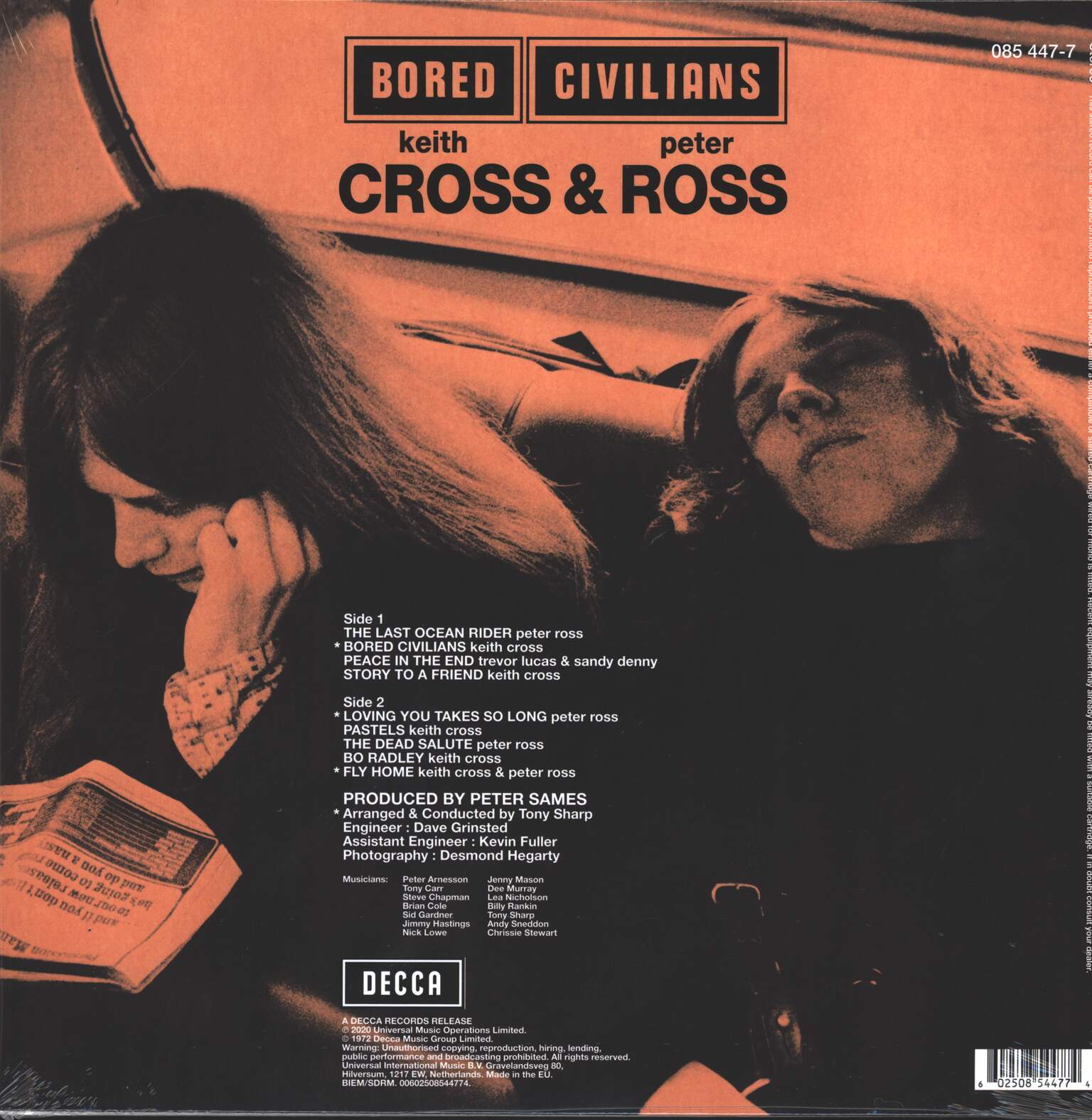 Keith Cross: Bored Civilians, 1×LP (Vinyl)