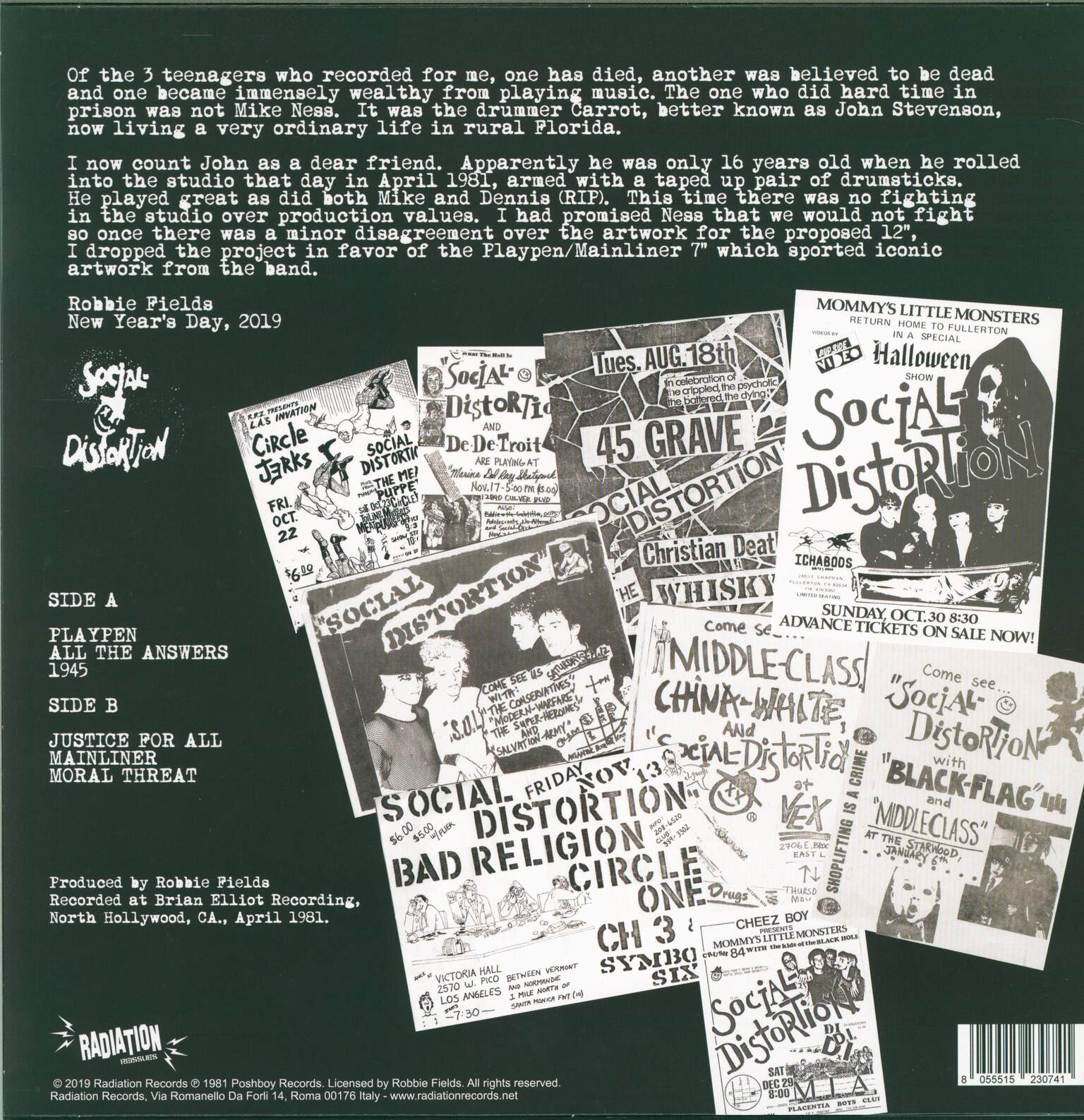 Social Distortion: Poshboy's Little Monsters, 1×LP (Vinyl)