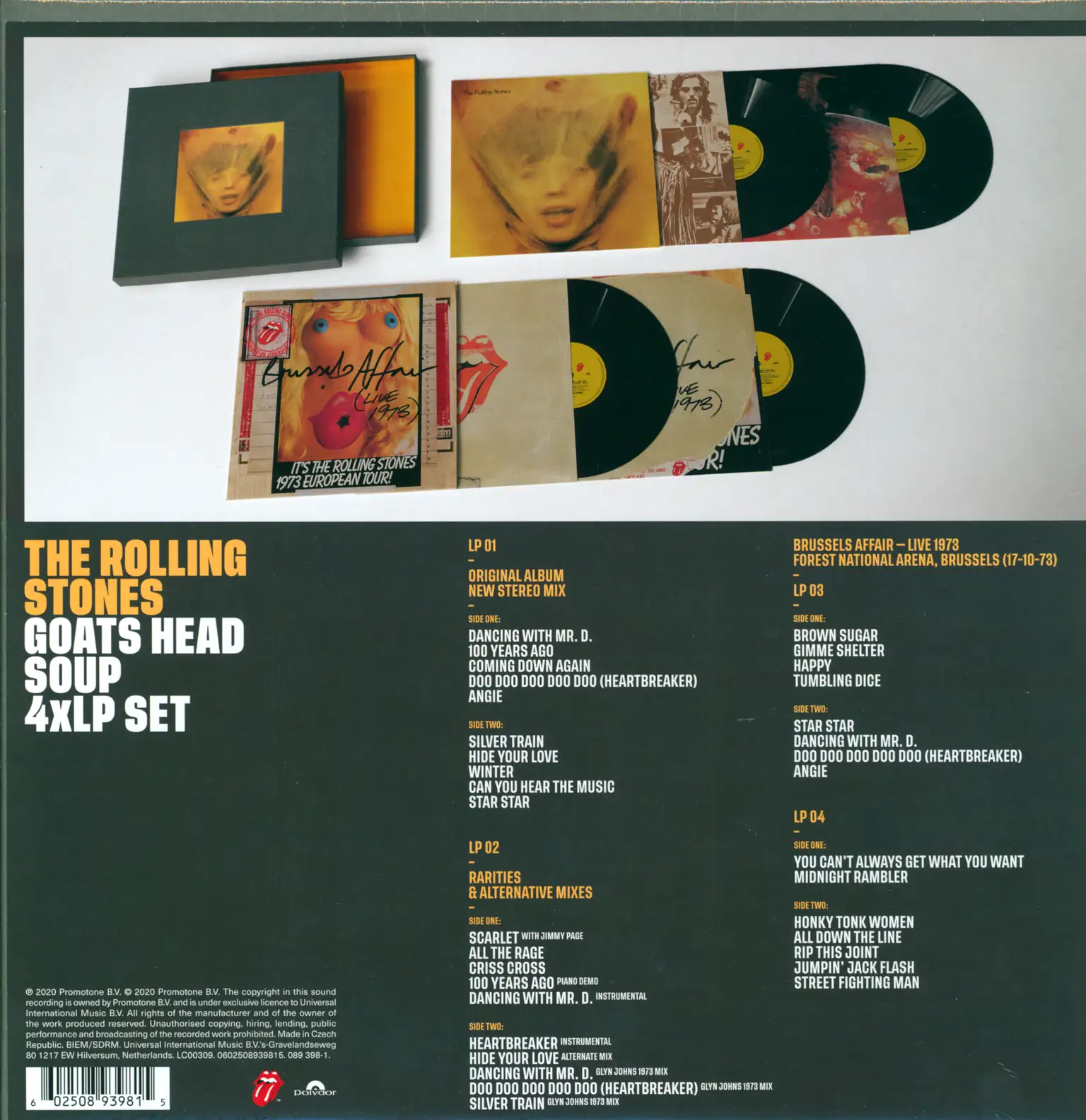 The Rolling Stones: Goats Head Soup, 4×LP (Vinyl)