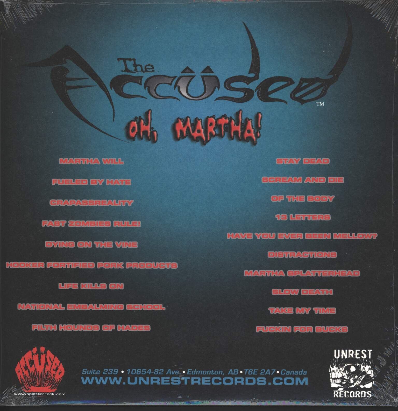 The Accüsed: Oh, Martha!, 1×LP (Vinyl)