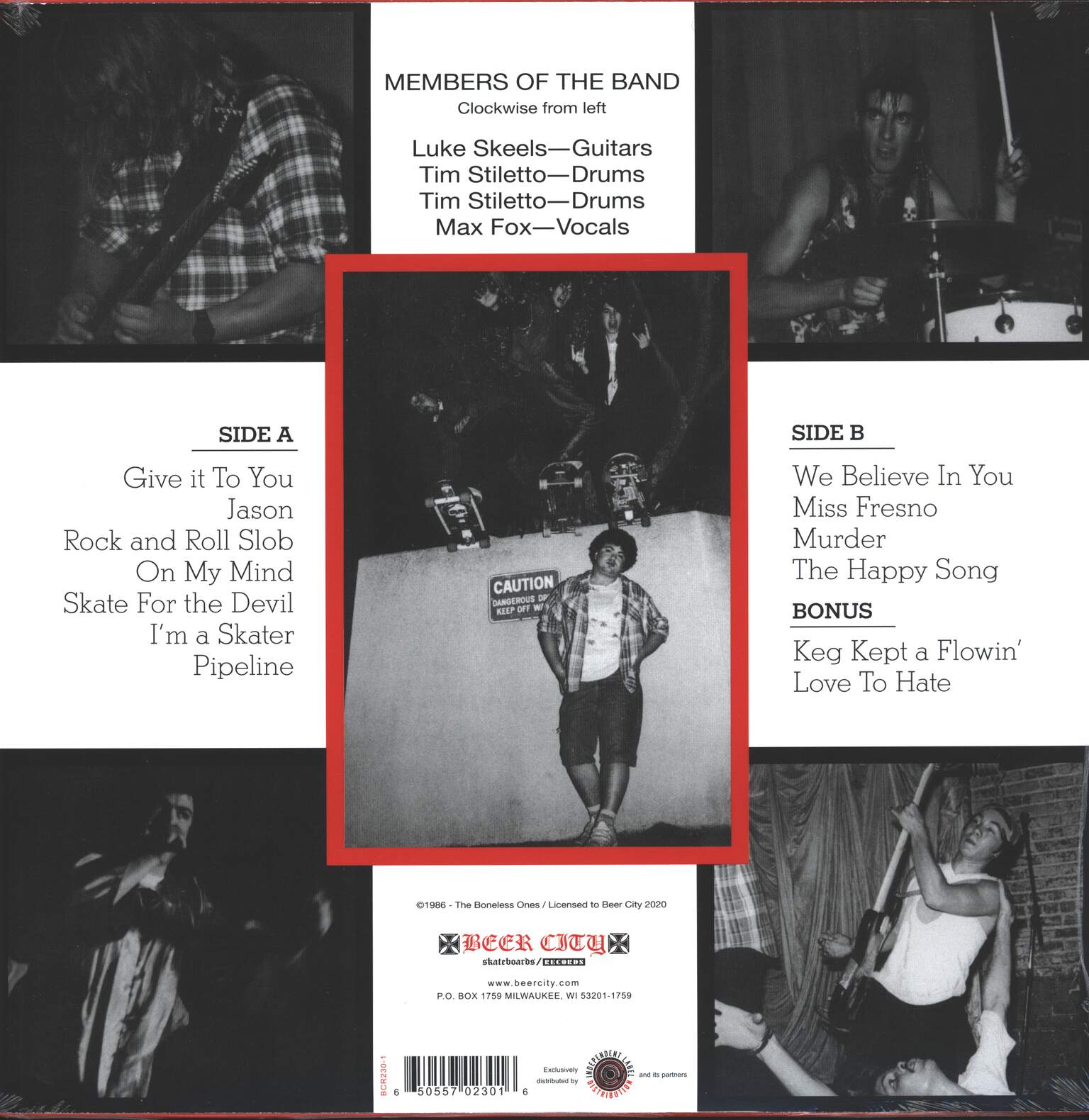 The Boneless Ones: Skate For The Devil, 1×LP (Vinyl)