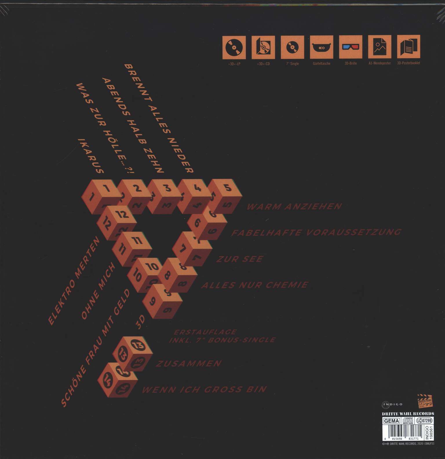 Dritte Wahl: 3D, 1×LP (Vinyl)